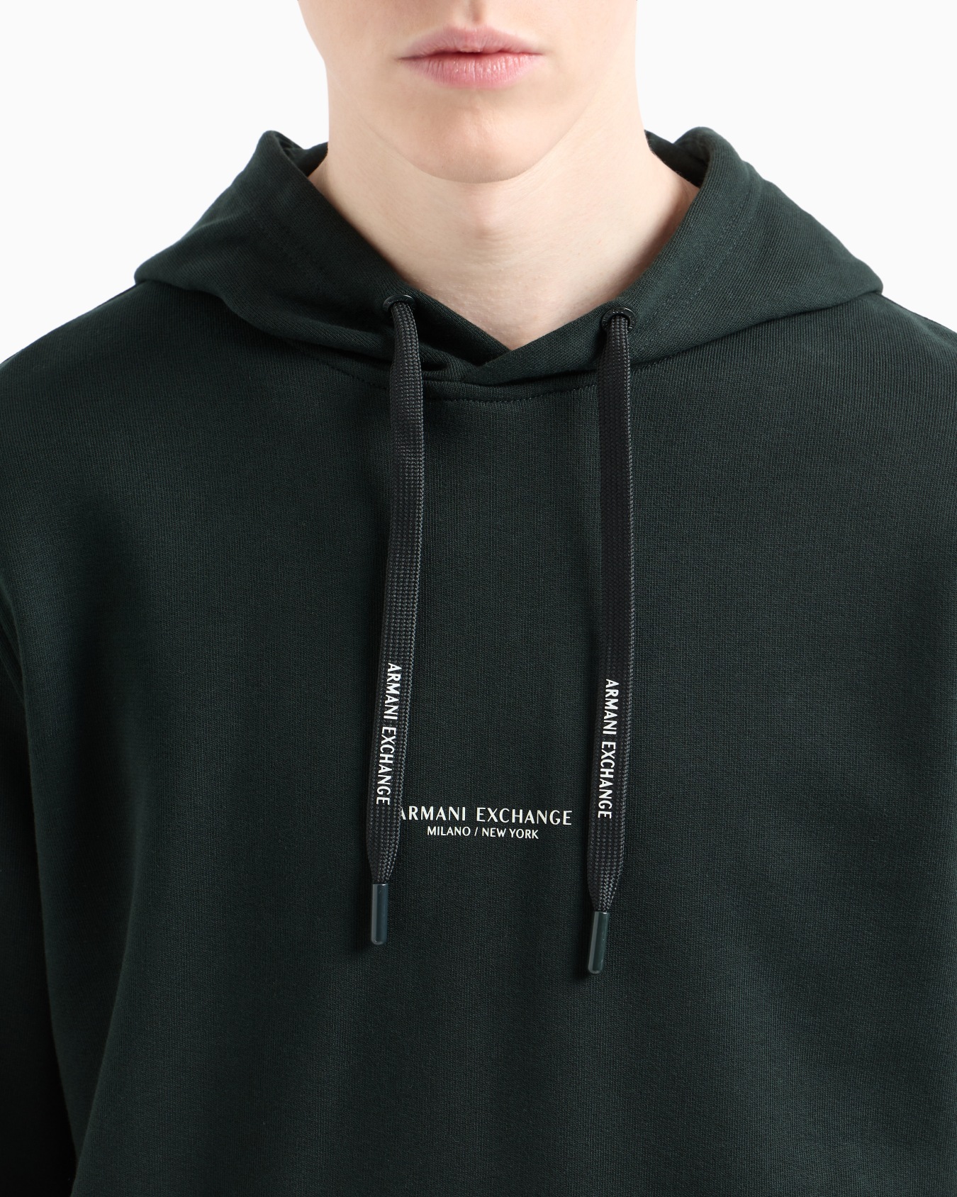 French Terry Cotton Hoodie with Logo Slide 4