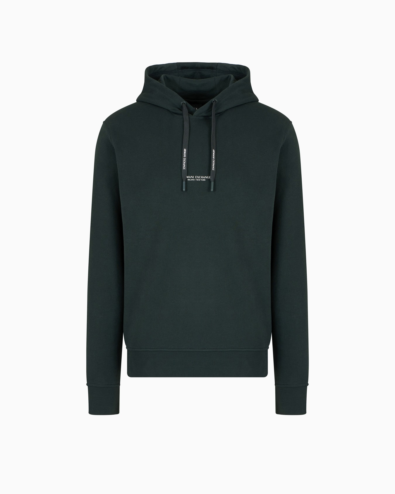 French Terry Cotton Hoodie with Logo Slide 0