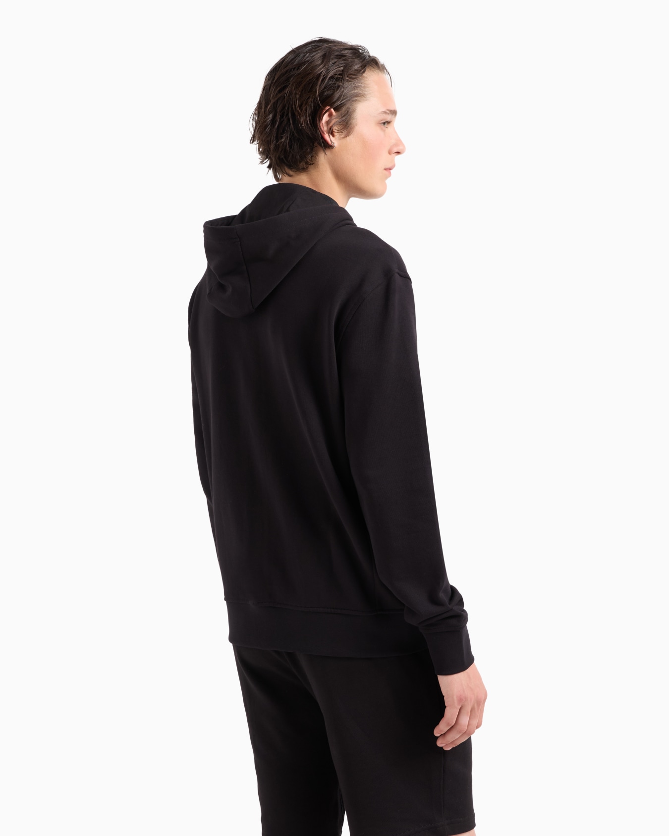Stretch fabric zip-up sweatshirt Slide 2
