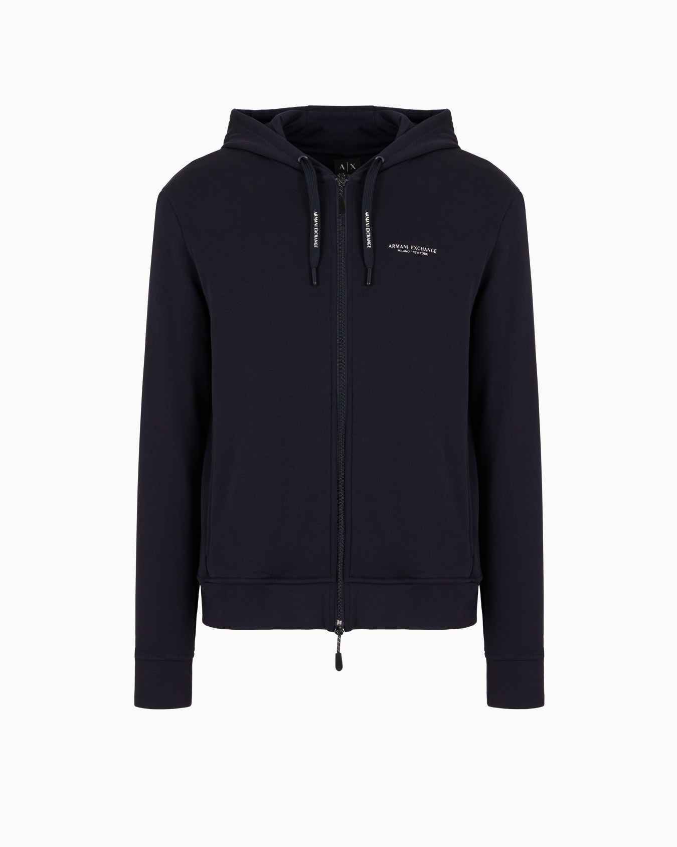Stretch fabric zip-up sweatshirt Slide 0