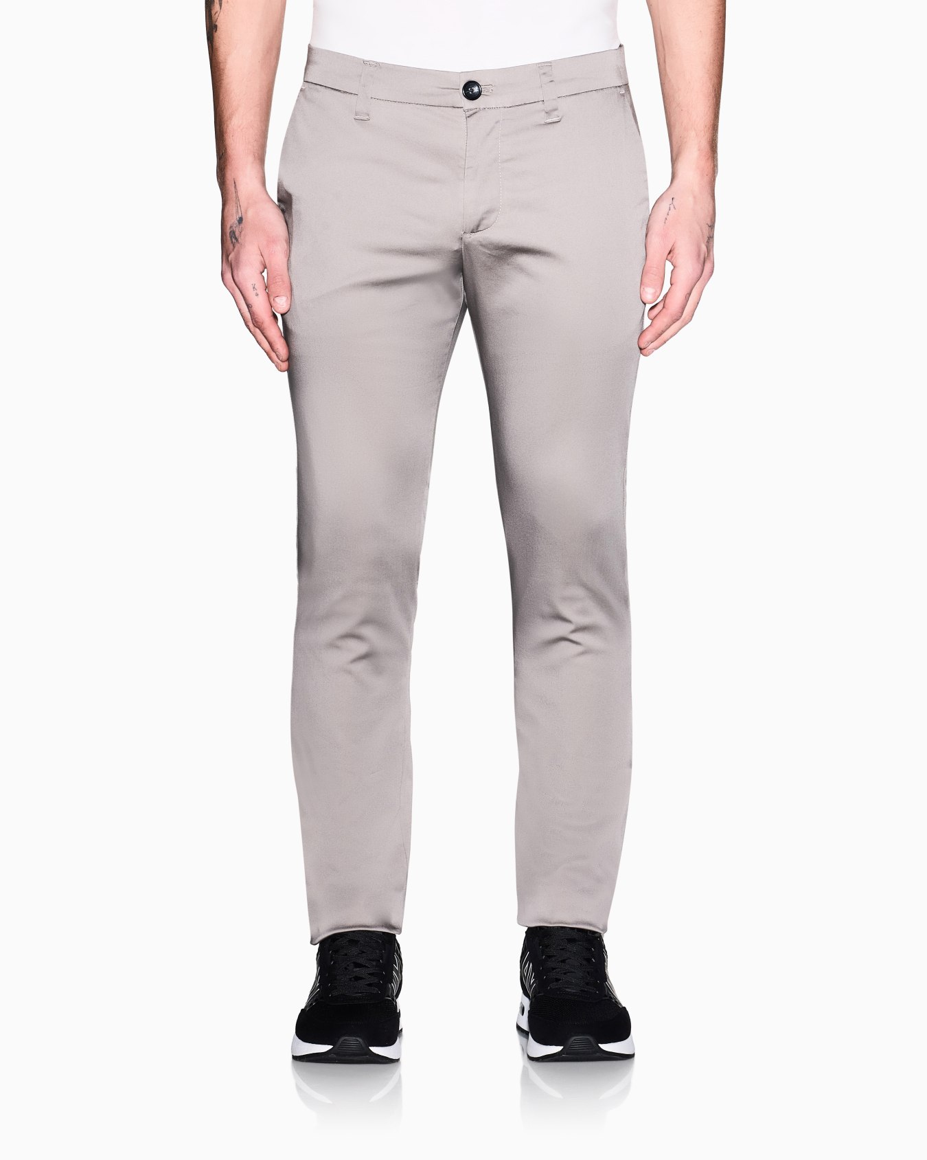 Pantalon chino en popeline de coton Diapositive 3