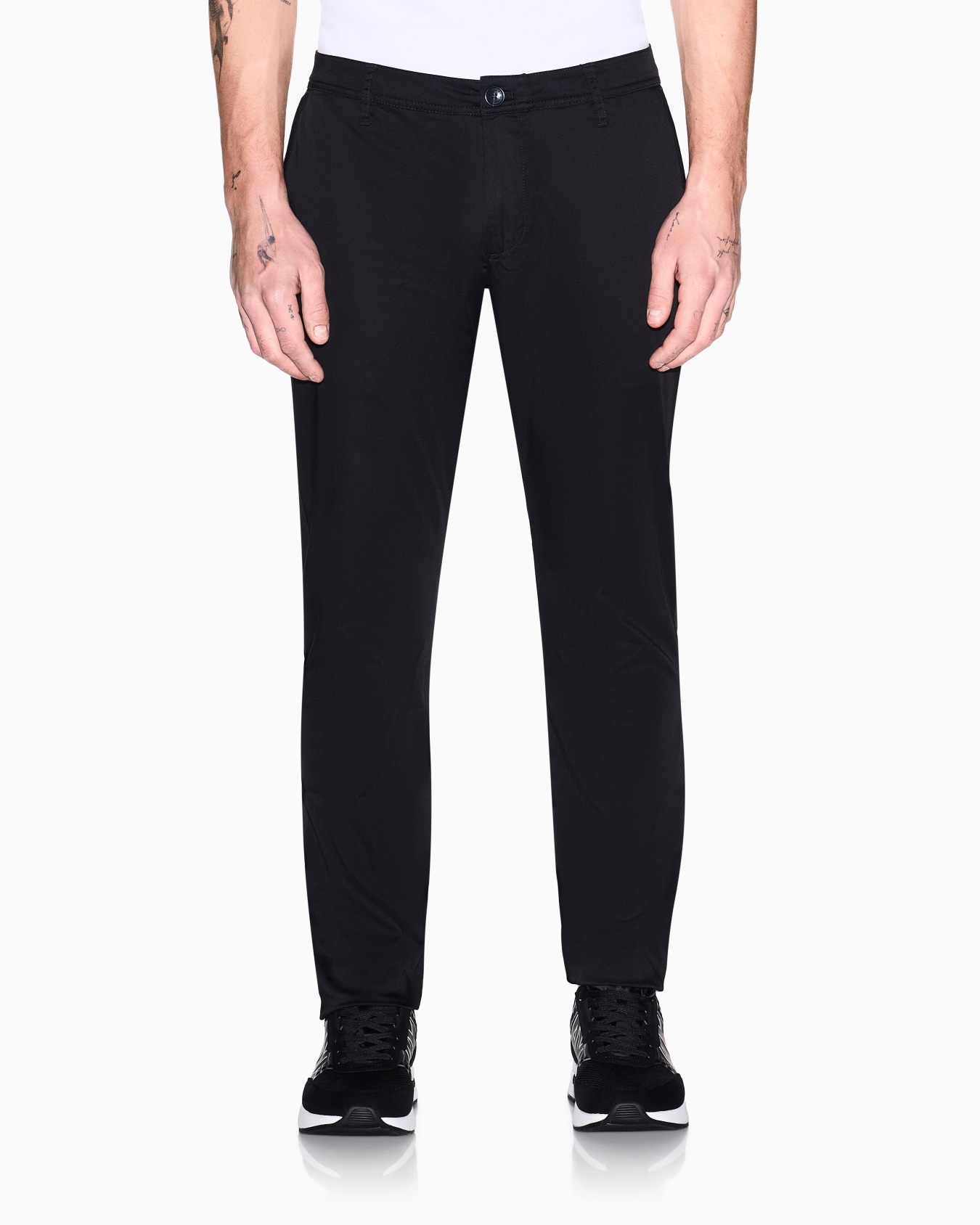 Regular fit gabardine trousers Slide 3