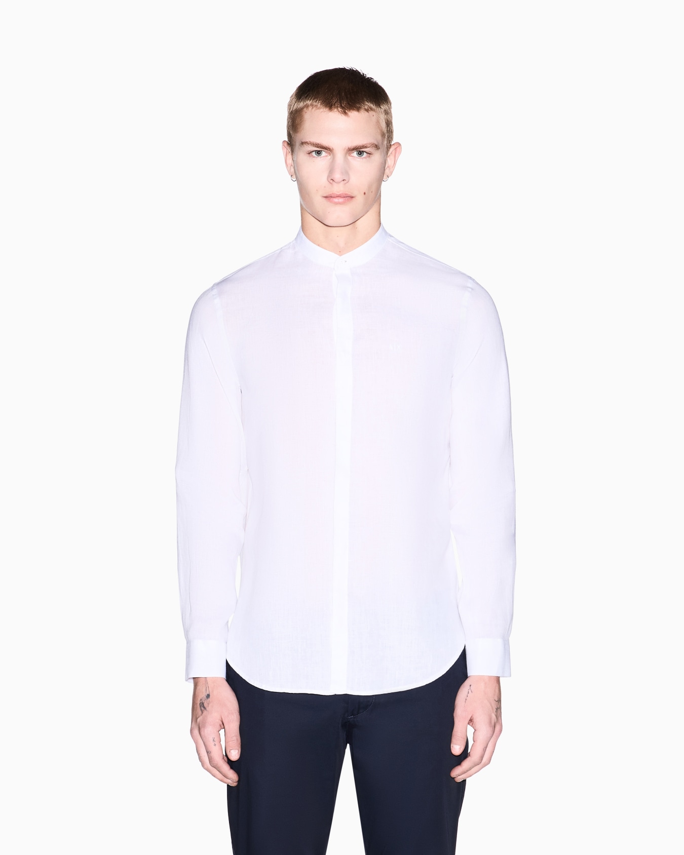 Regular fit gabardine trousers Slide 3