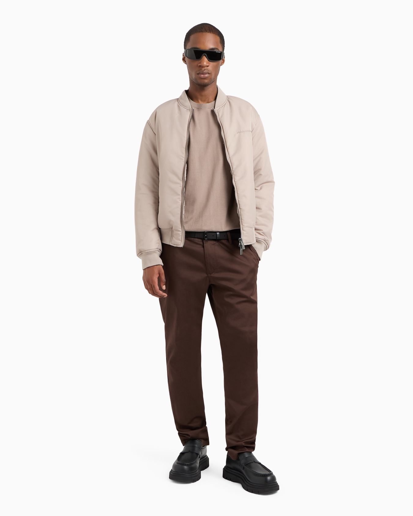Regular fit gabardine trousers Slide 3