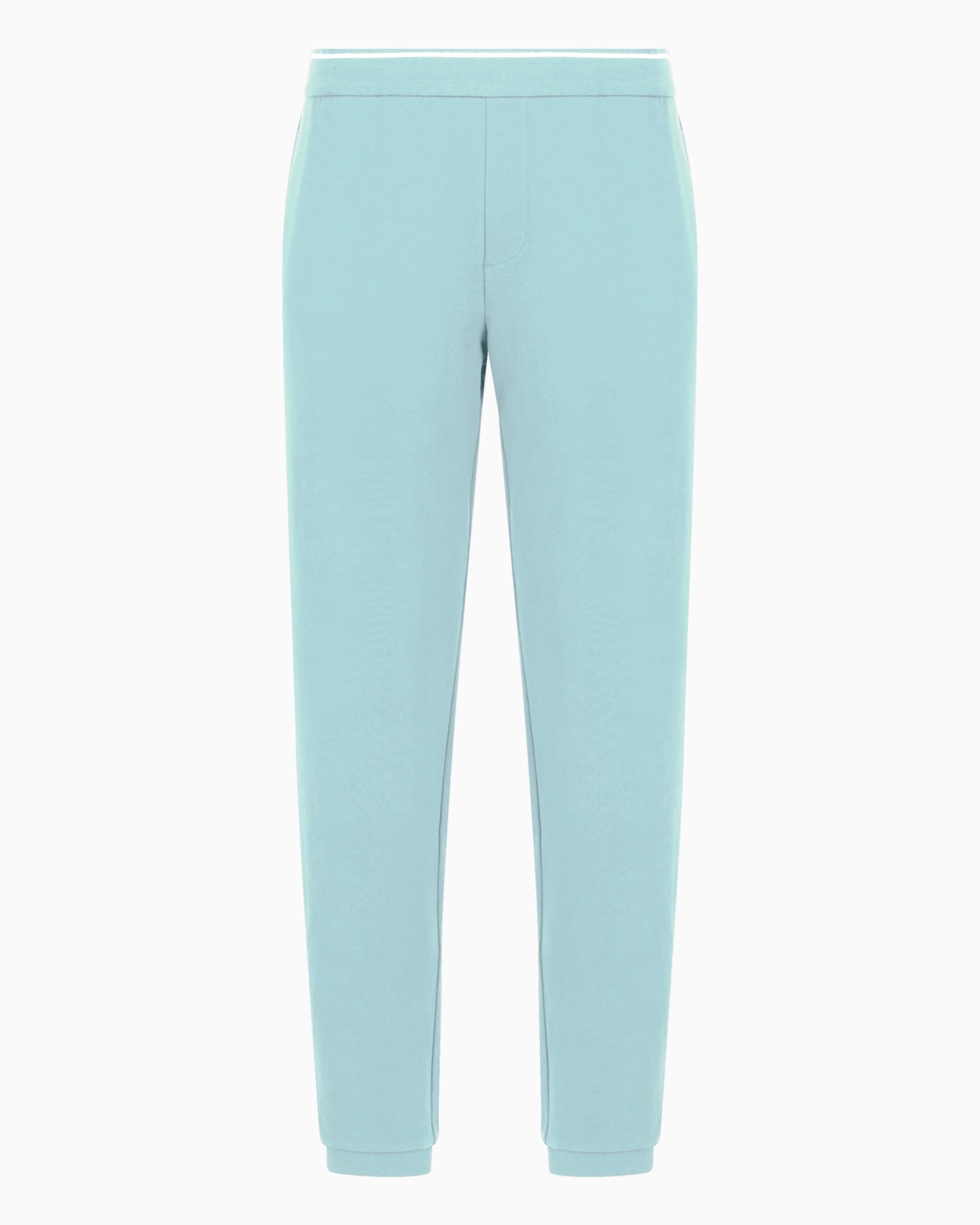 Soft yarn jogger pants with logo Diapositiva 0