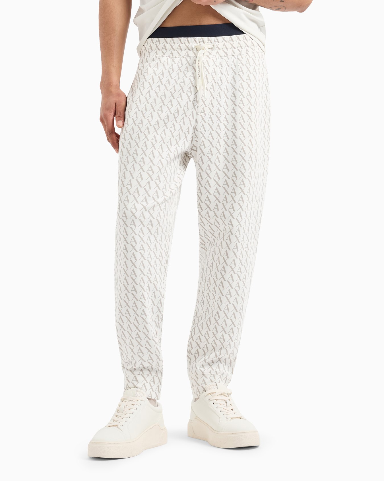 Pantalon de jogging en tissu à motif logo all-over Diapositive 3