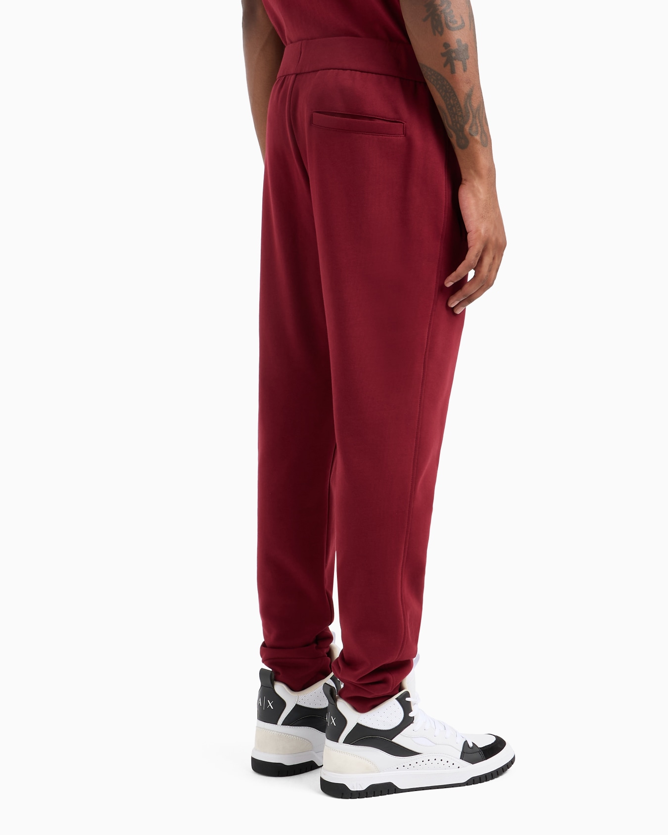 Pantalón jogger de felpa francesa con logo Diapositiva 2