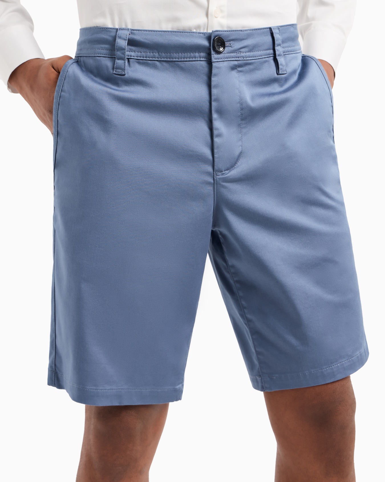 Bermuda shorts in satin stretch fabric Slide 4
