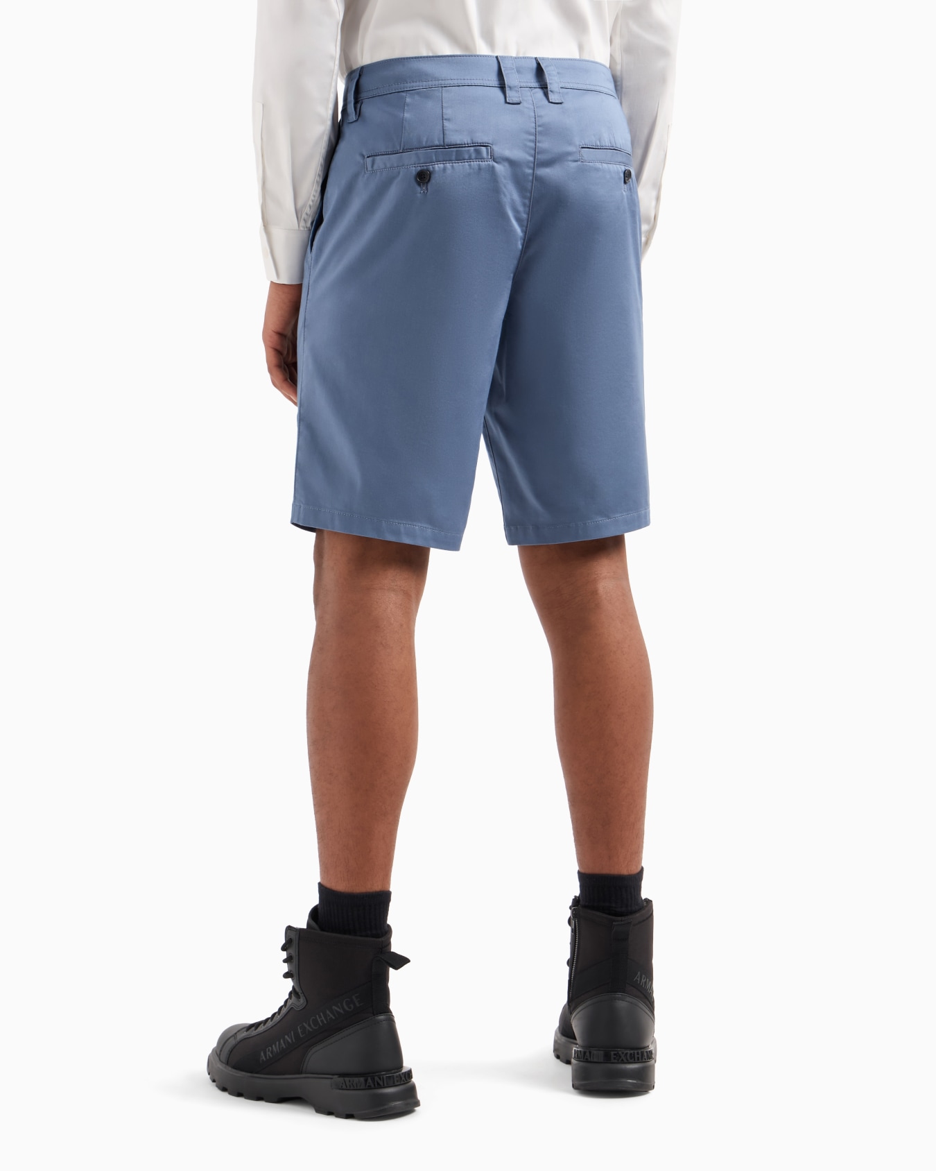 Bermuda shorts in satin stretch fabric Slide 2