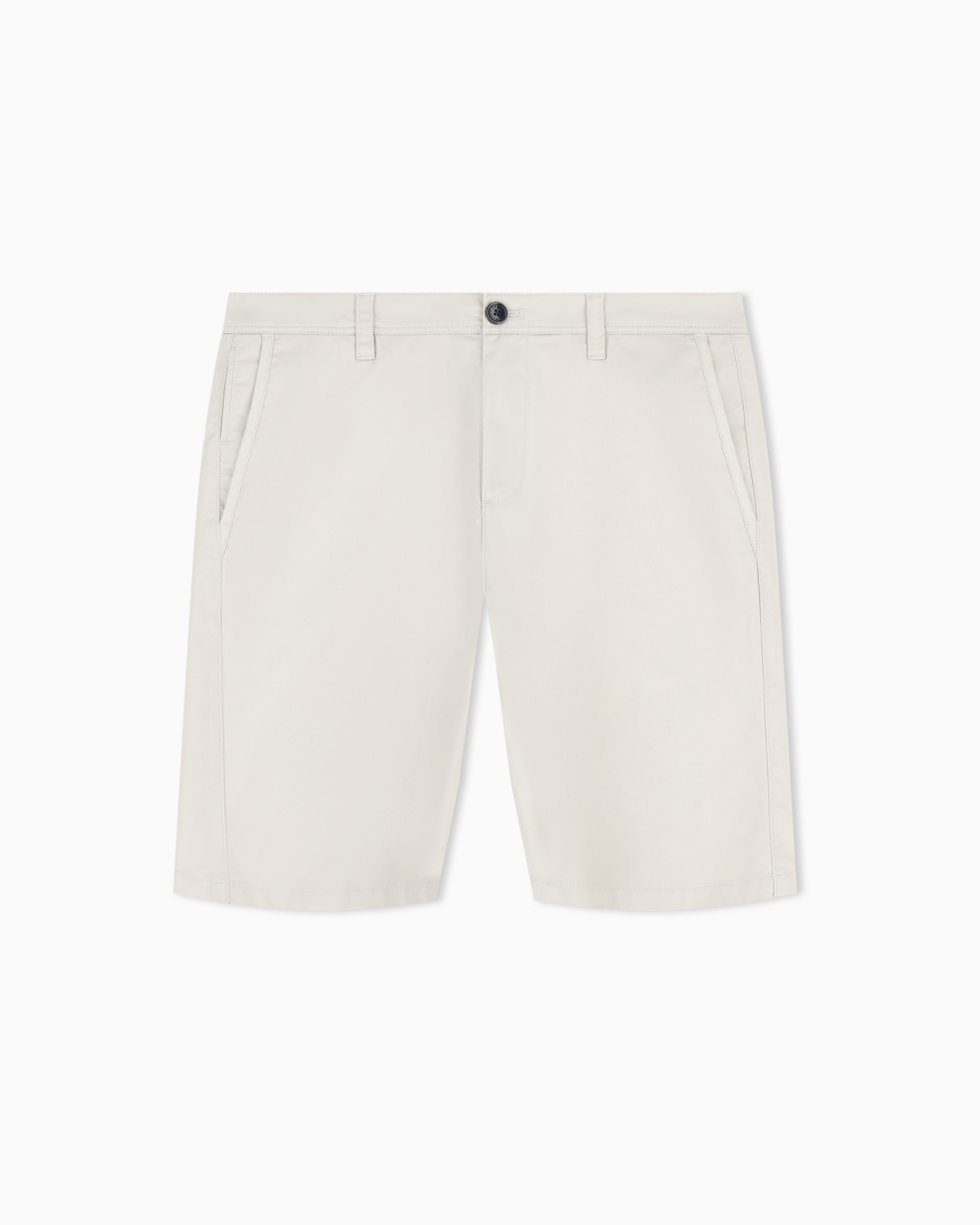Bermuda shorts in stretch cotton satin Slide 0