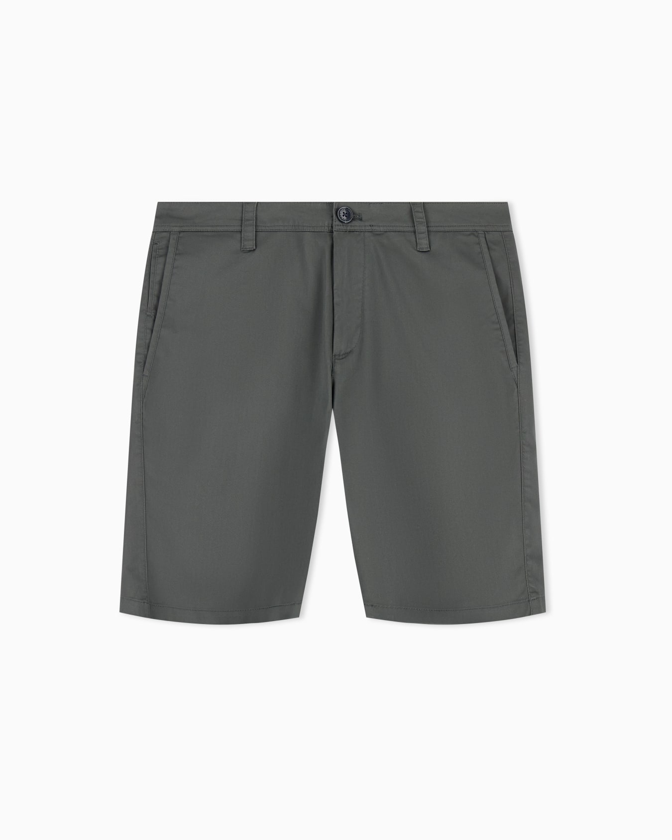 Bermuda shorts in stretch cotton satin Slide 0