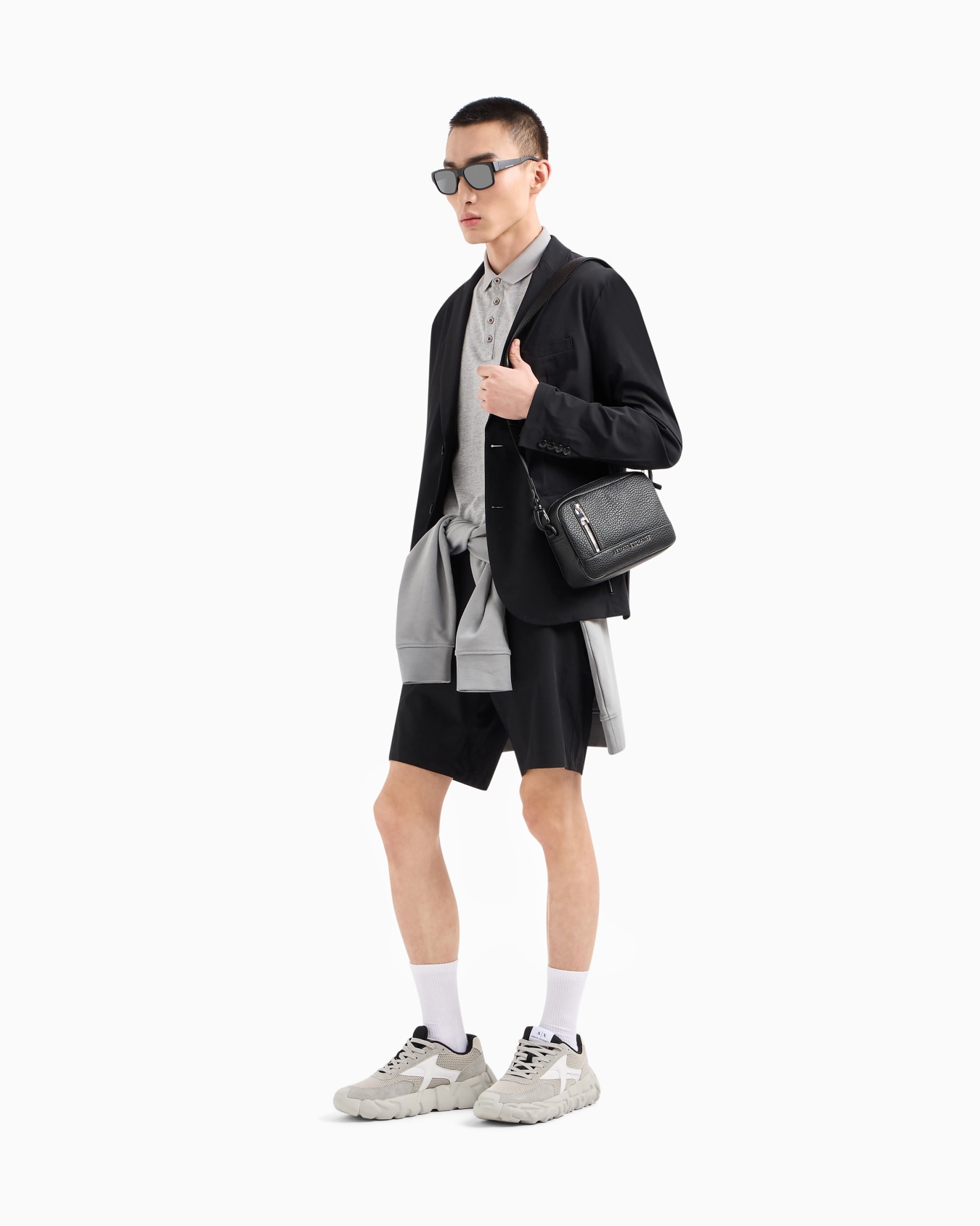 Bermuda shorts in stretch gabardine Slide 1