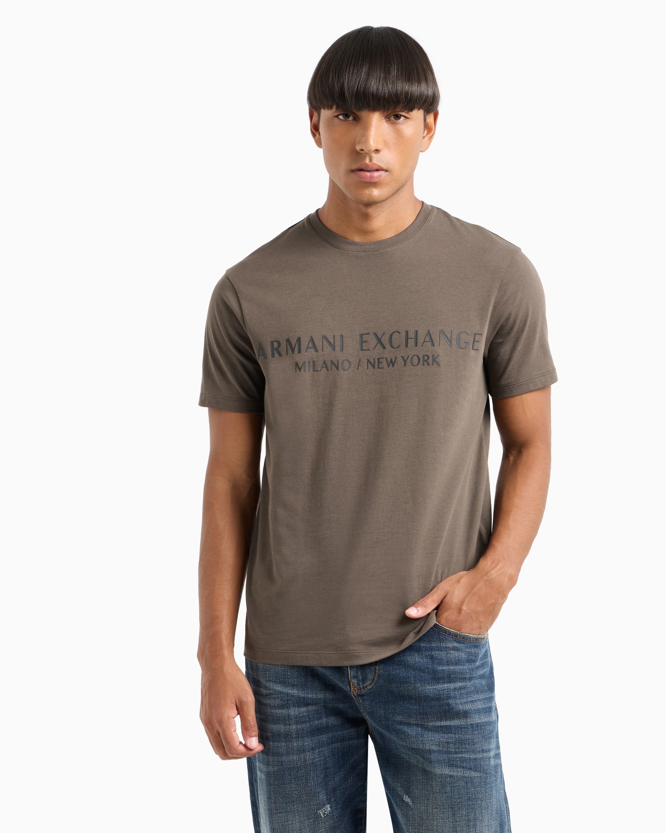 Camiseta de punto slim fit Diapositiva 1
