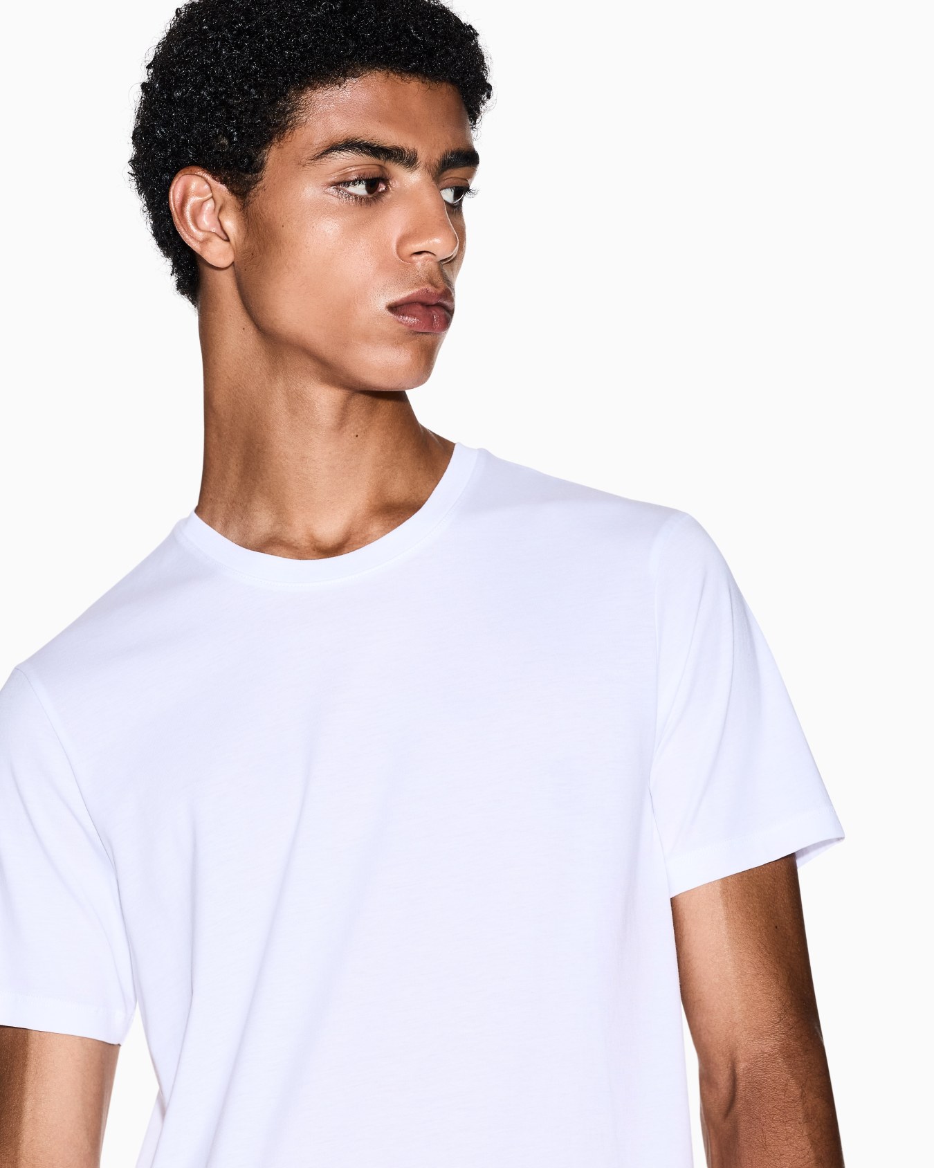 Camiseta slim fit de algodón Pima Diapositiva 4