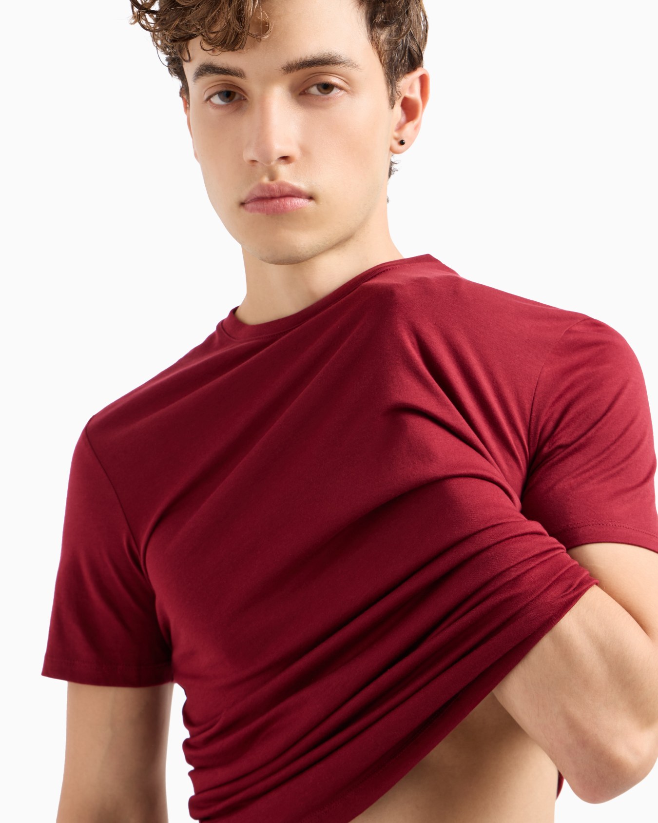 Slim fit Pima cotton T-shirt Slide 4