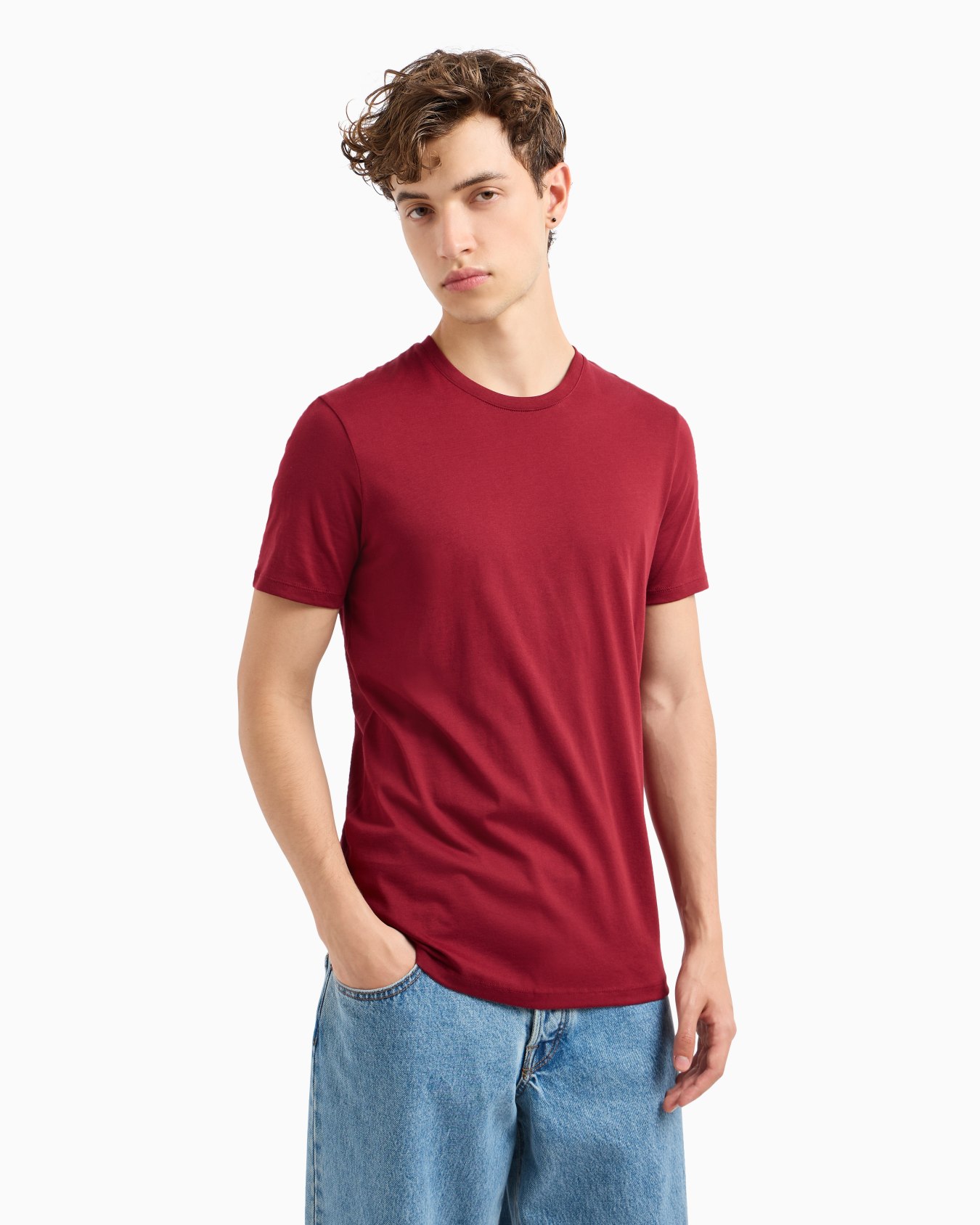 Slim fit Pima cotton T-shirt Slide 1