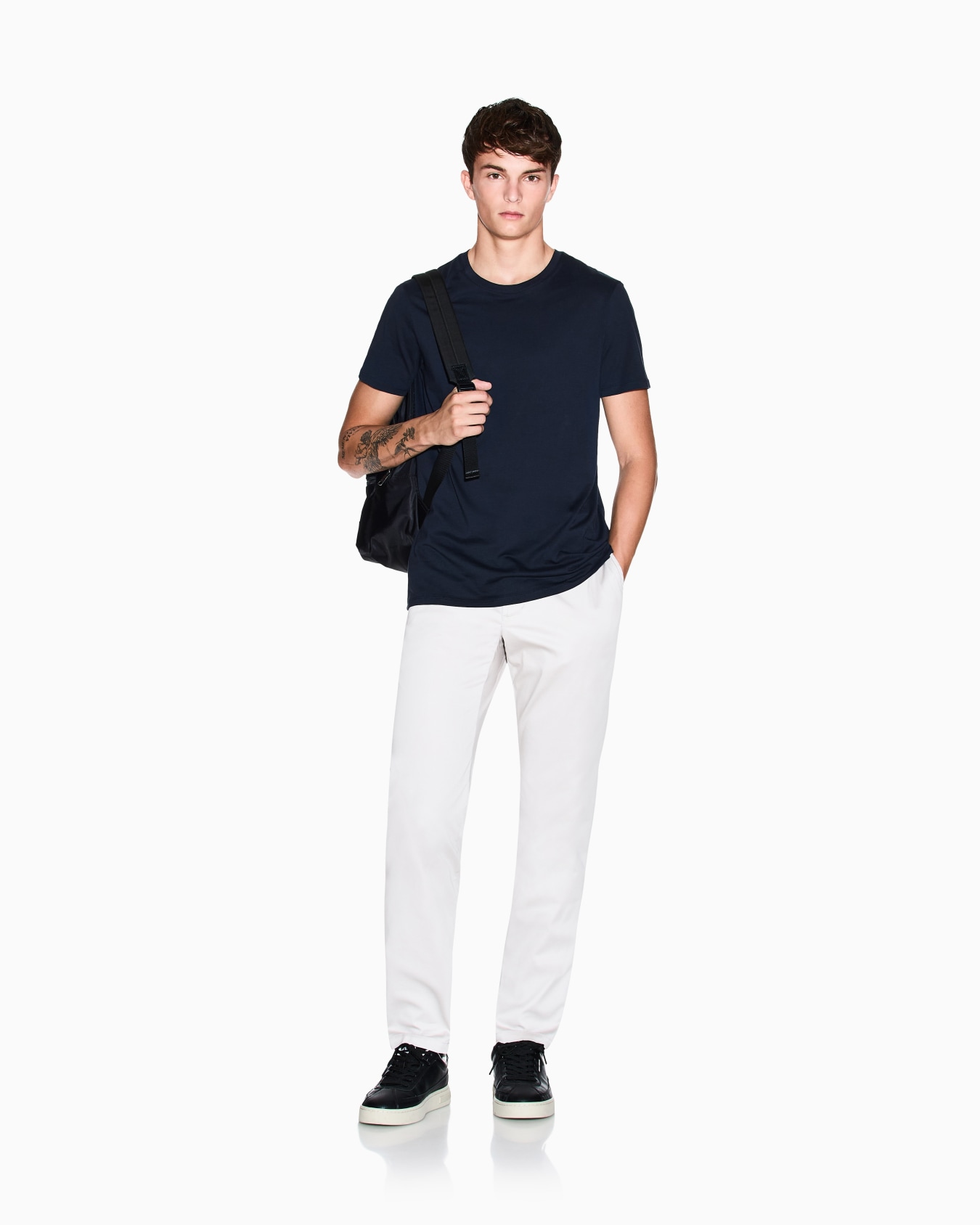 Slim fit Pima cotton T-shirt Slide 1