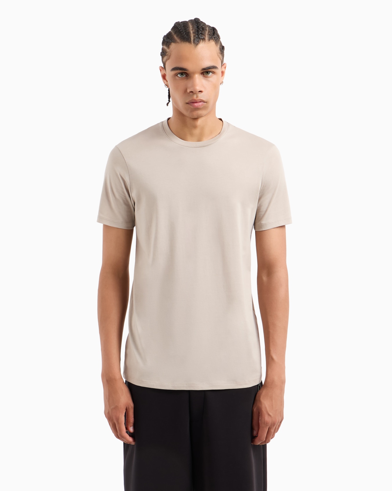 Slim fit Pima cotton T-shirt Slide 1
