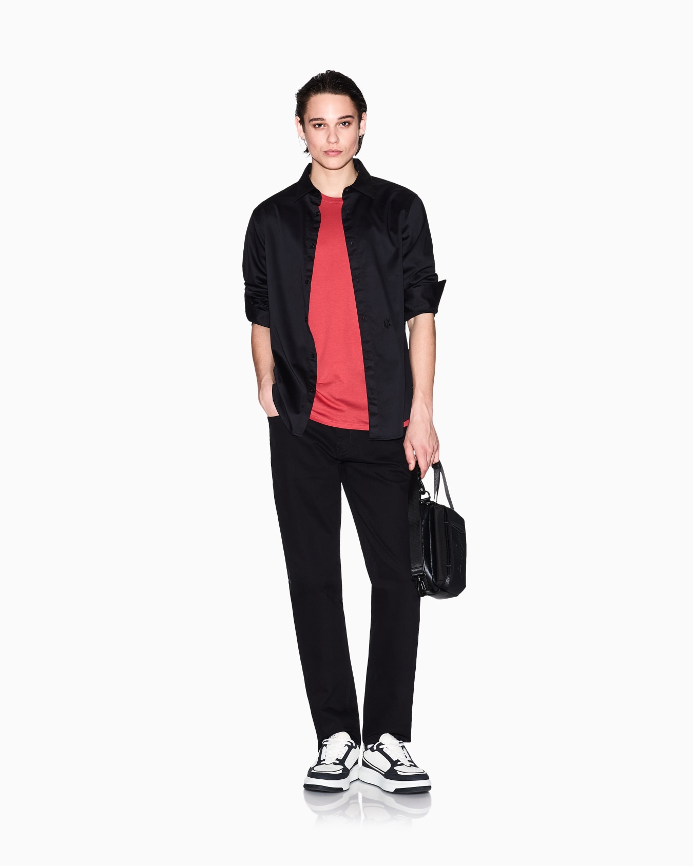 Slim fit Pima cotton T-shirt Slide 1