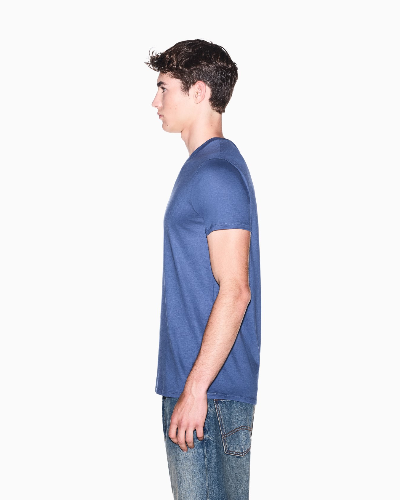 slim fit t-shirt in Pima cotton jersey Slide 7