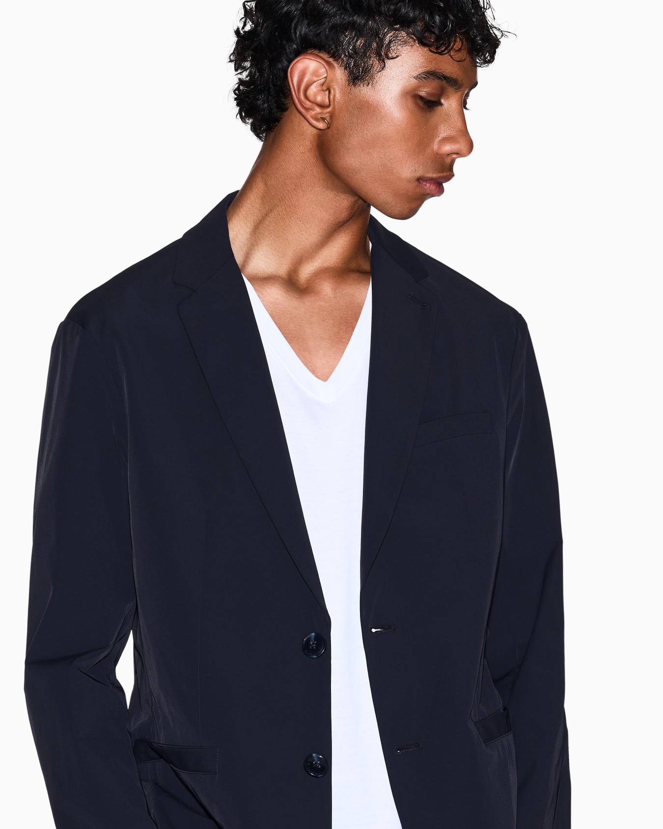 Slim fit T-shirt in Pima cotton jersey Slide 4