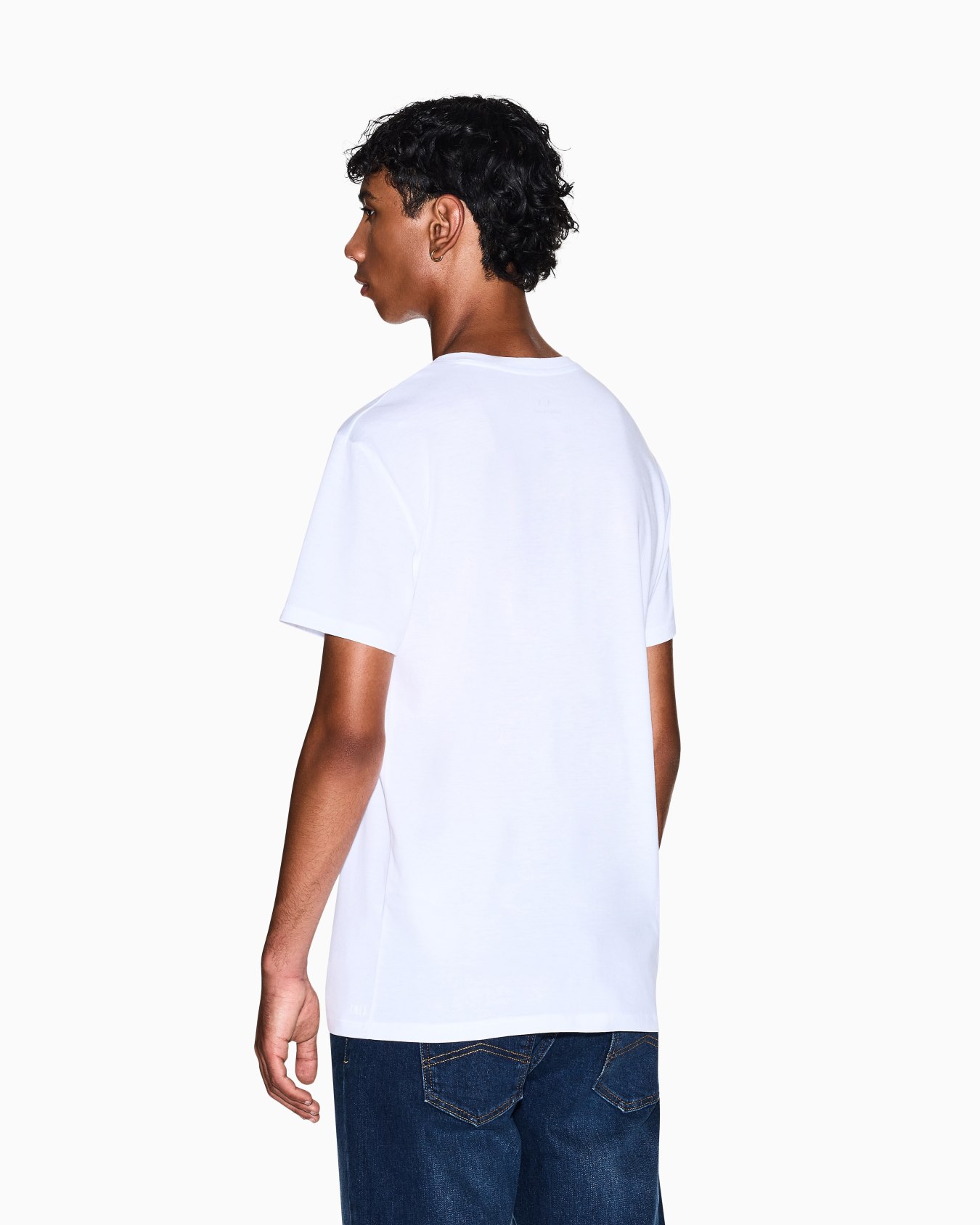 T-shirt in Jersey di Cotone Pima slim fit Slide 5