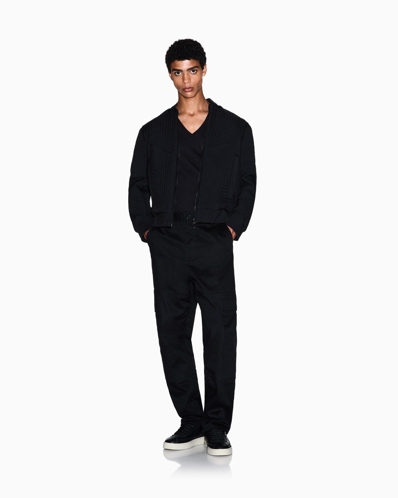 Slim fit T-shirt in Pima cotton jersey Slide 1
