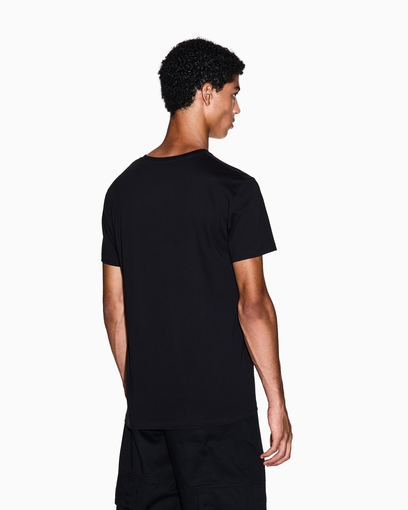 Slim fit T-shirt in Pima cotton jersey Slide 2