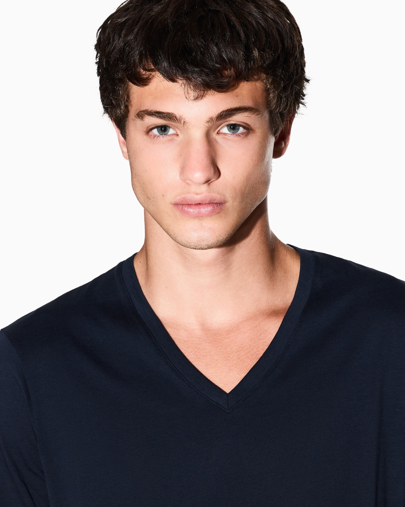 T-shirt slim fit en jersey de coton Pima Diapositive 4