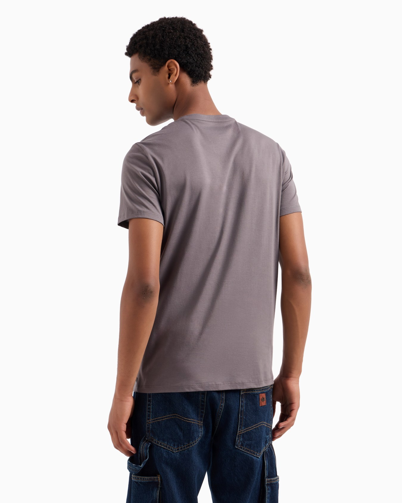 Slim fit T-shirt in Pima cotton jersey Slide 2