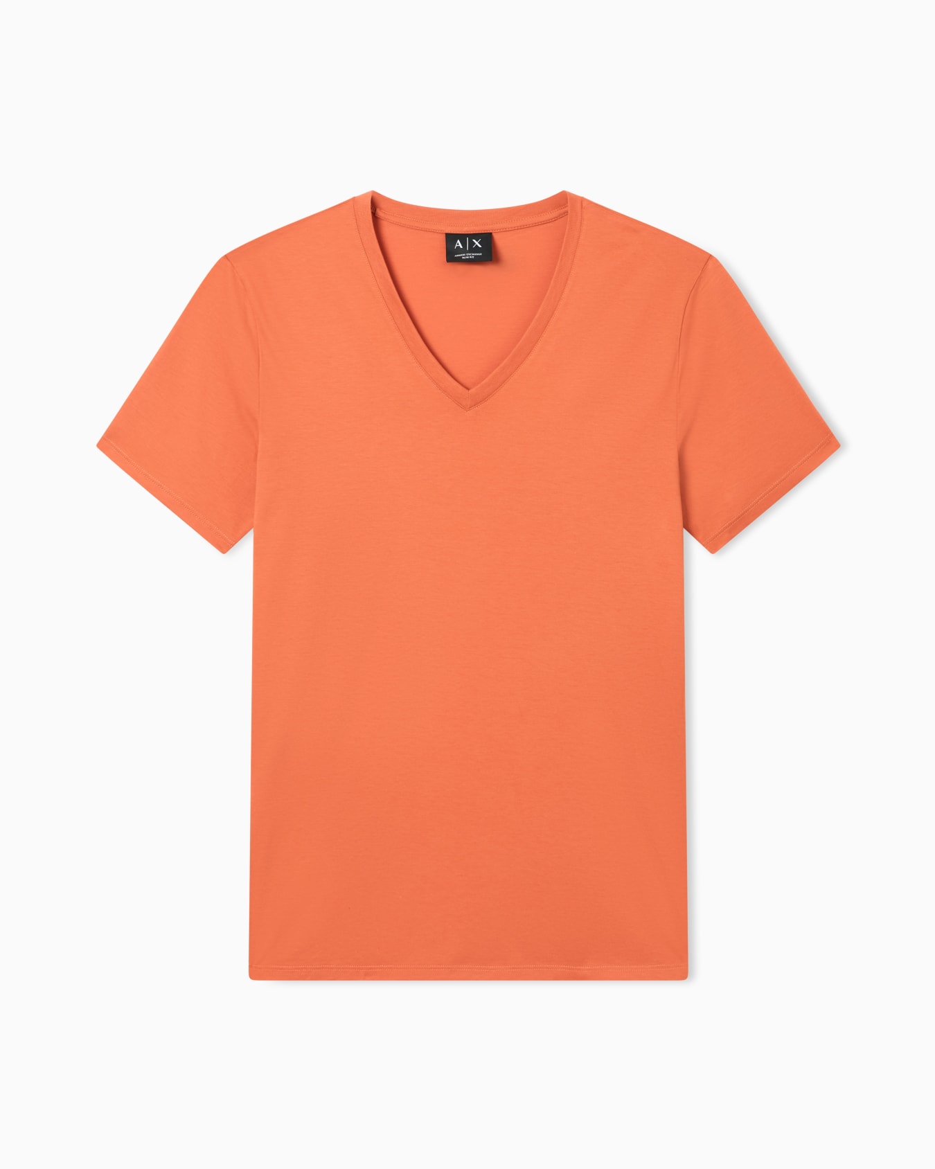 Slim fit T-shirt in Pima cotton jersey Slide 0