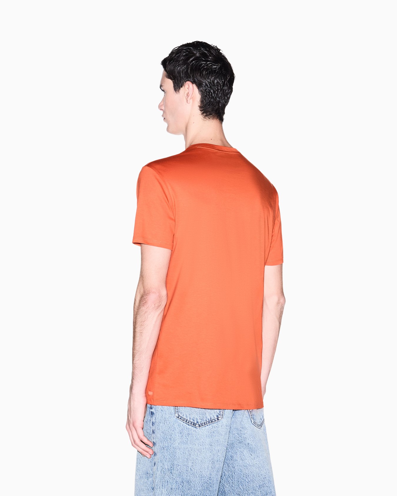 Slim fit T-shirt in Pima cotton jersey Slide 2