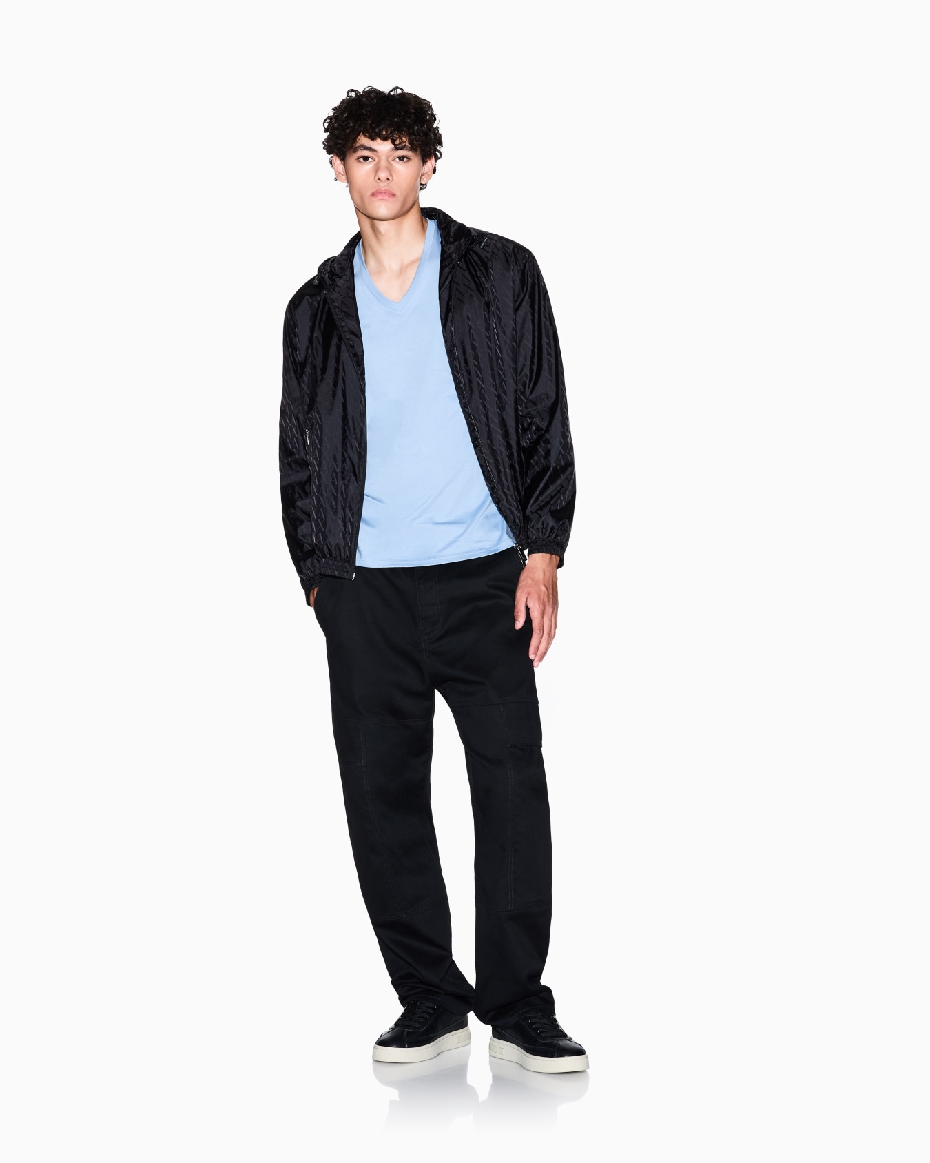Slim fit T-shirt in Pima cotton jersey Diapositiva 1
