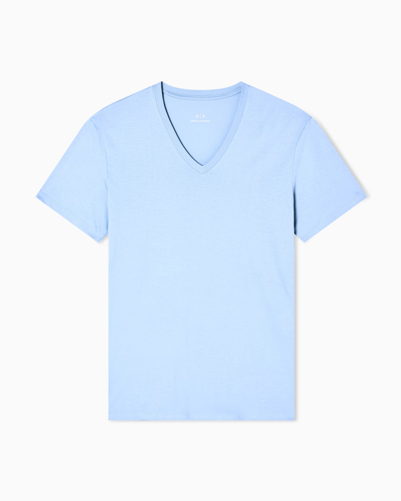 Slim fit T-shirt in Pima cotton jersey Diapositiva 0