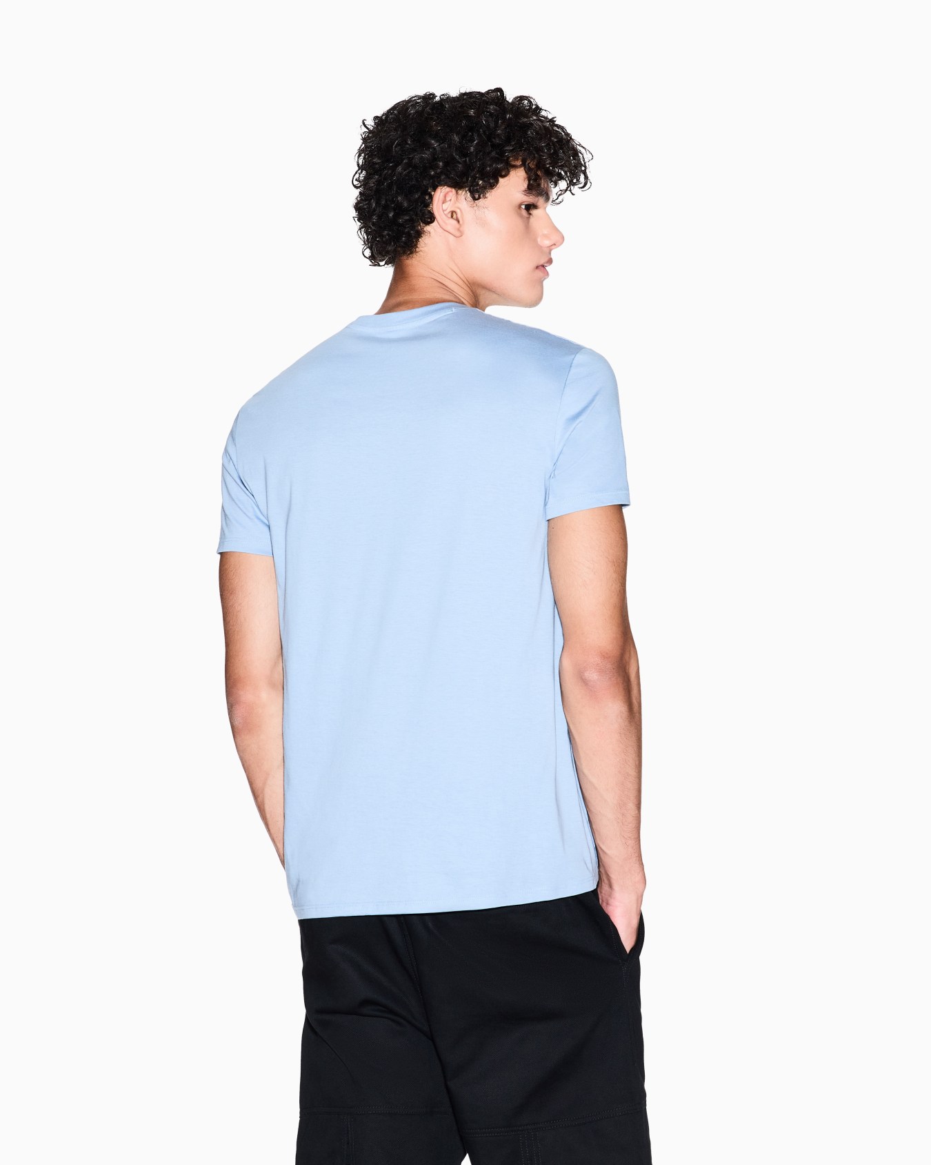 Slim fit T-shirt in Pima cotton jersey Diapositiva 2