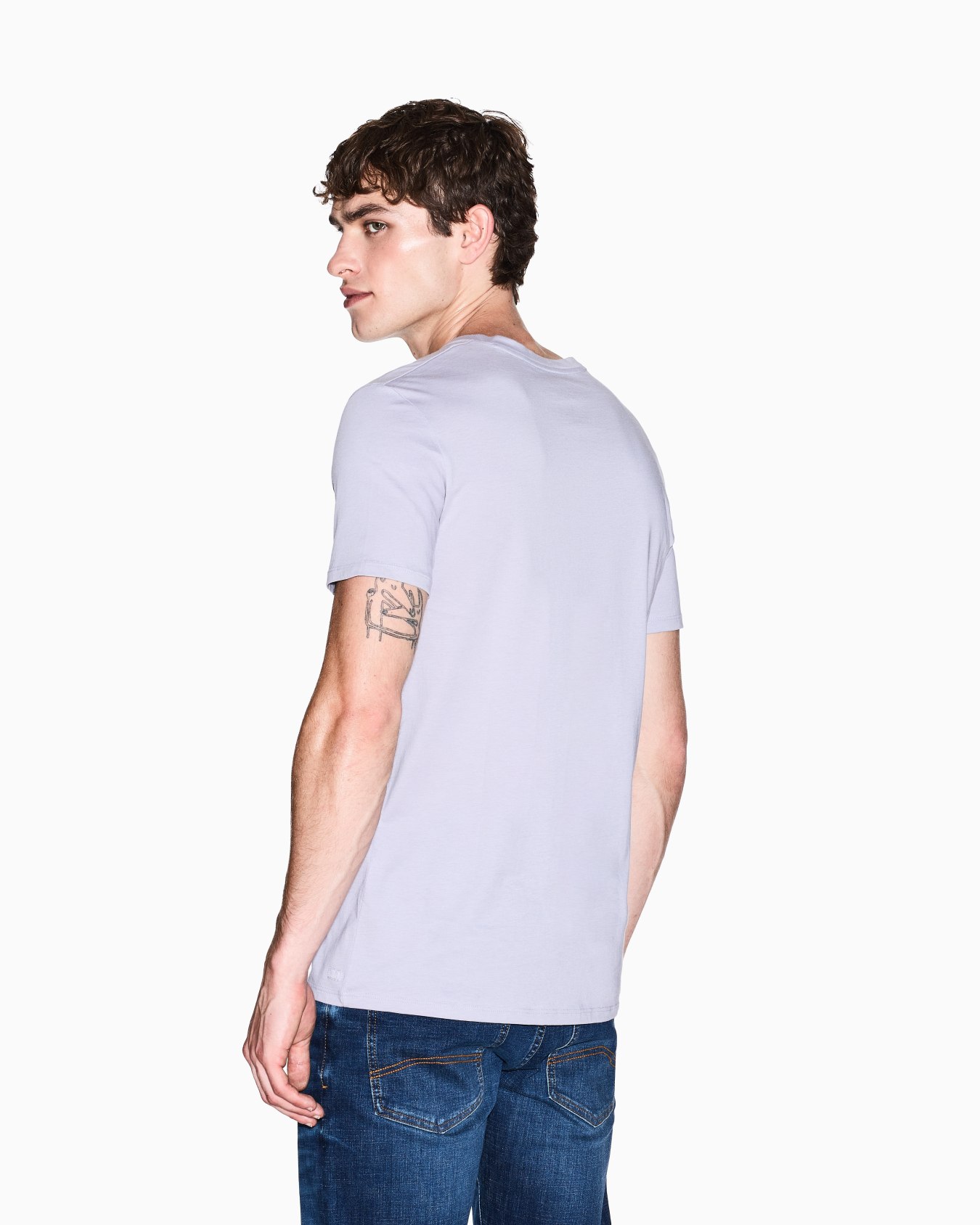Slim fit T-shirt in Pima cotton jersey Slide 2