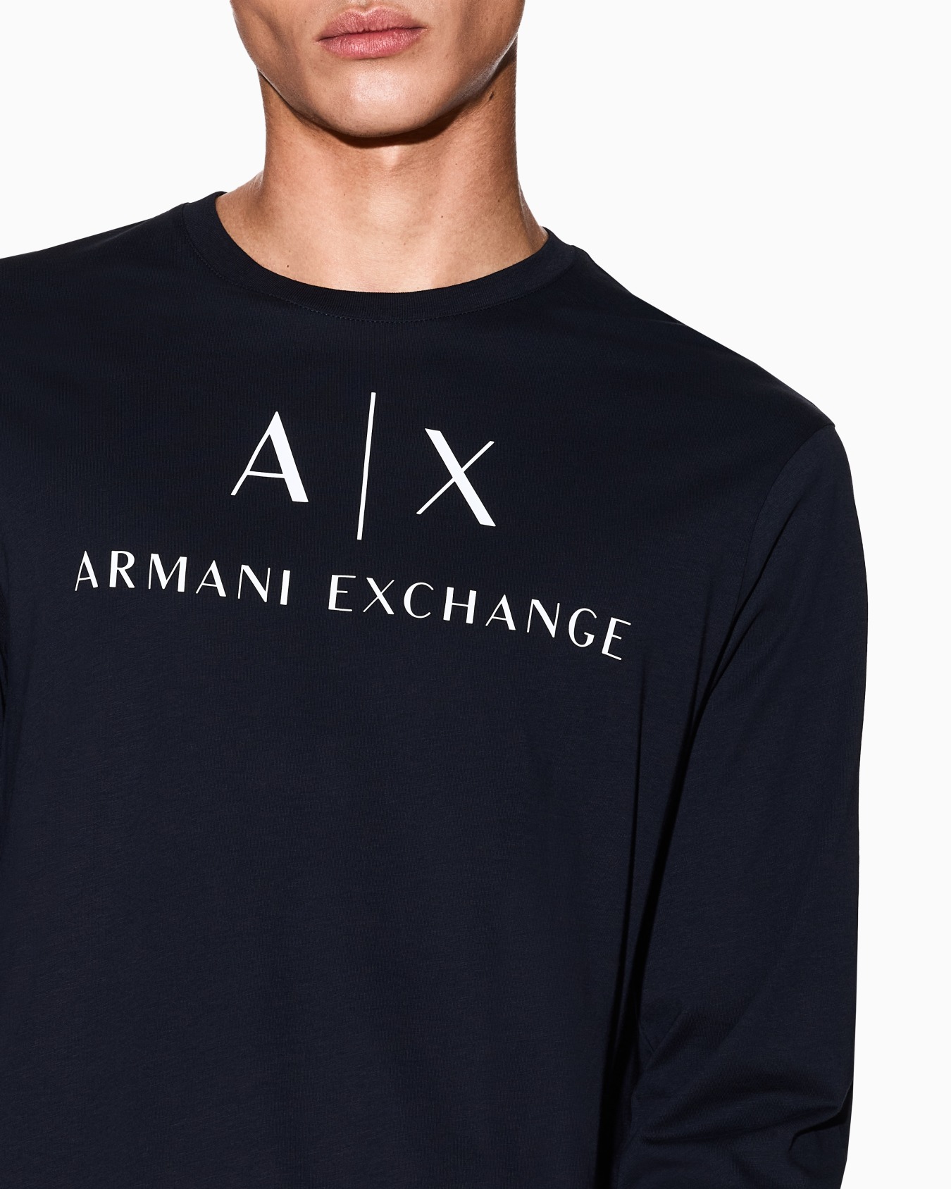Camiseta de manga larga con logo estampado Diapositiva 4