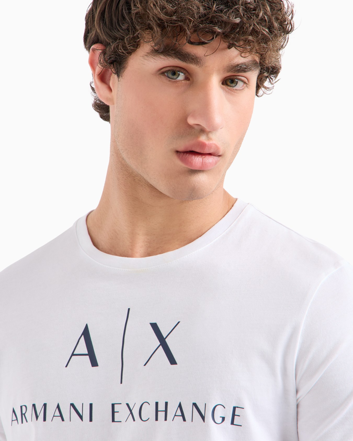 Slim fit jersey T-shirt with logo Slide 4