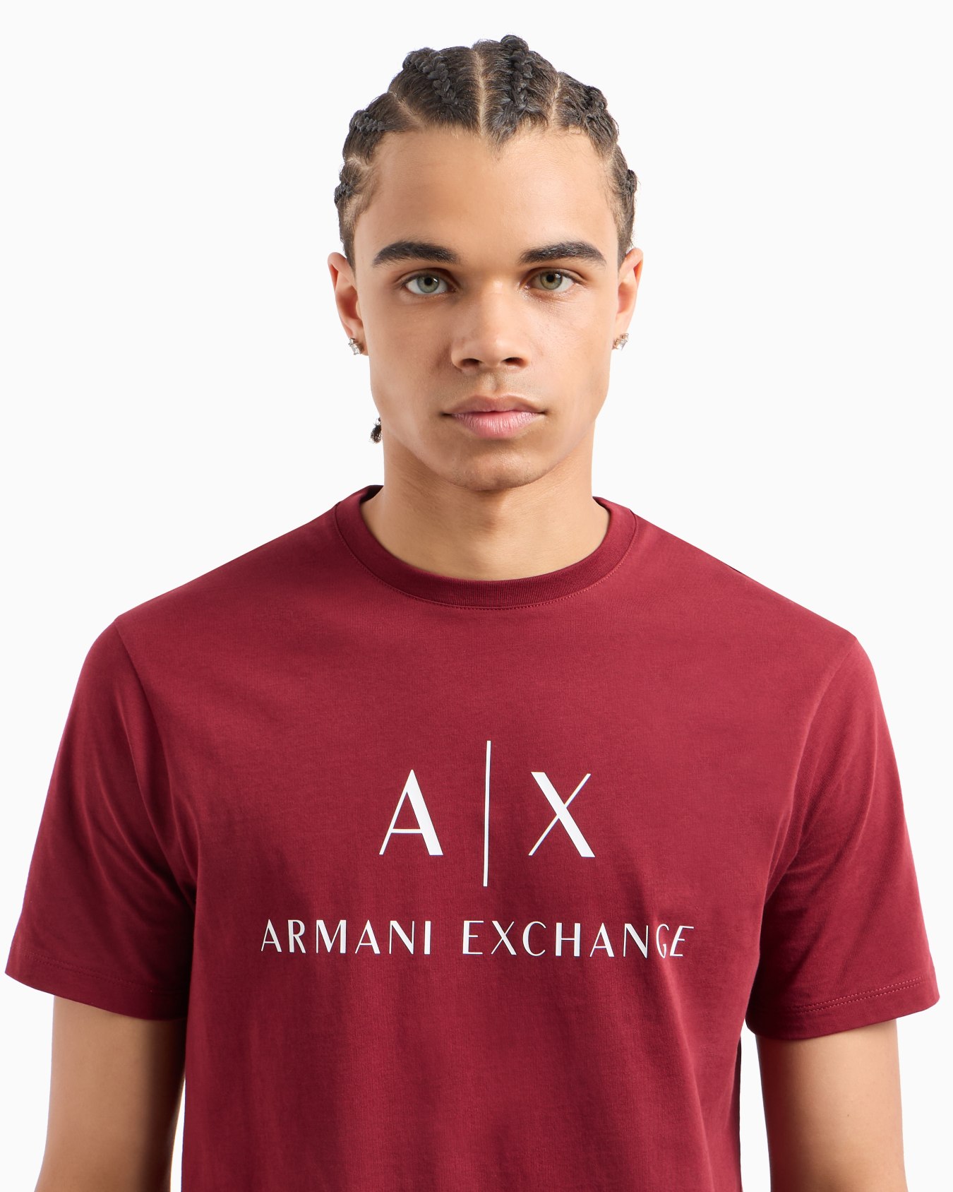 Camiseta de punto slim fit con logo Diapositiva 4