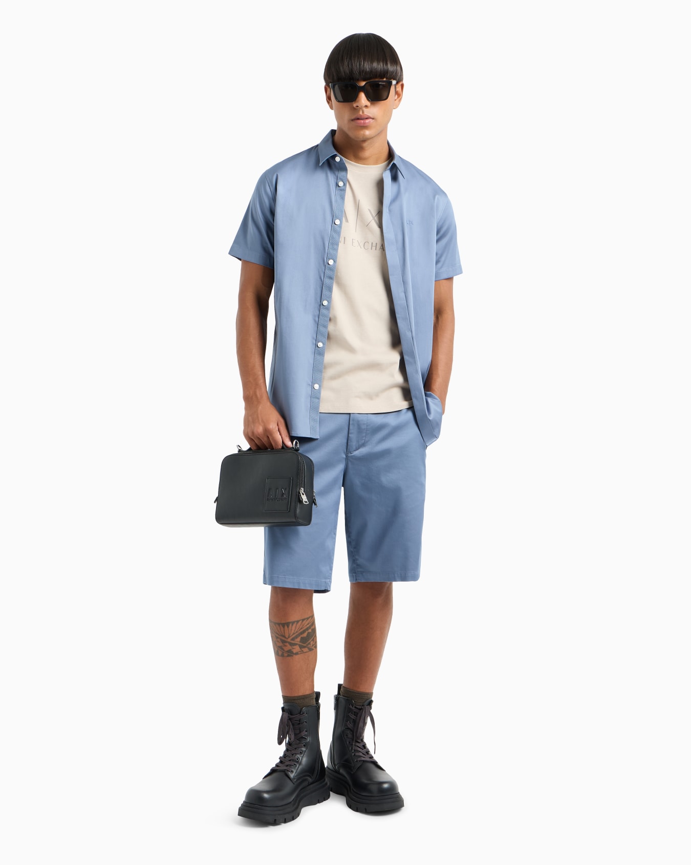 Slim fit jersey T-shirt with logo Slide 3