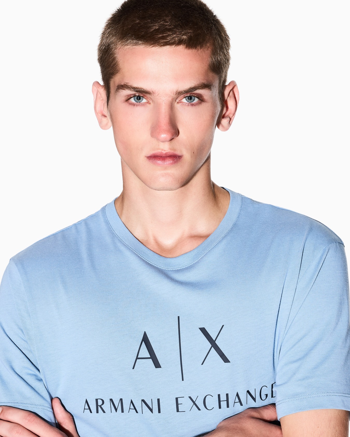 Slim fit jersey T-shirt with logo Slide 4