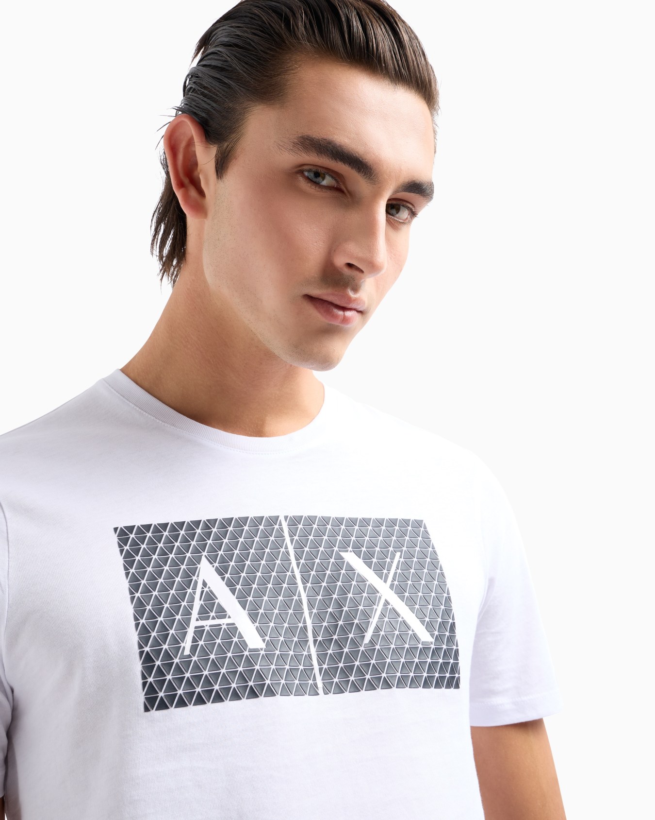  T-shirt coupe slim en jersey avec logo Diapositive 4