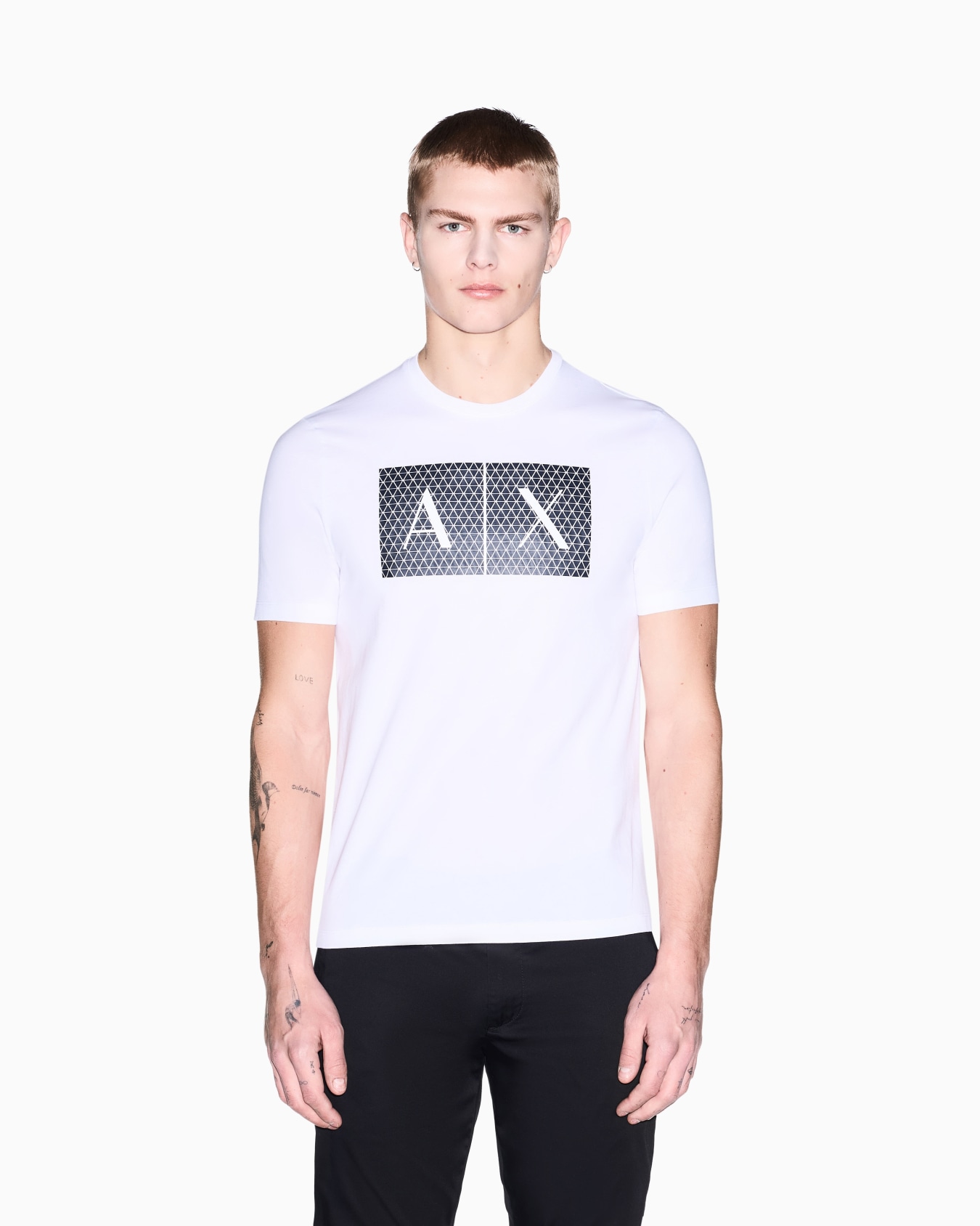  T-shirt coupe slim en jersey avec logo Diapositive 3