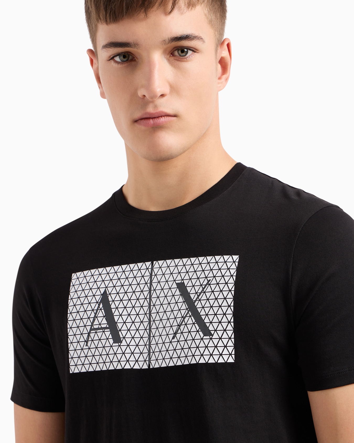  Slim fit jersey T-shirt with logo Slide 5