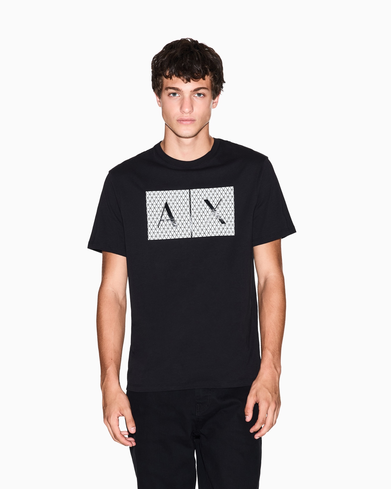  Slim fit jersey T-shirt with logo Slide 3