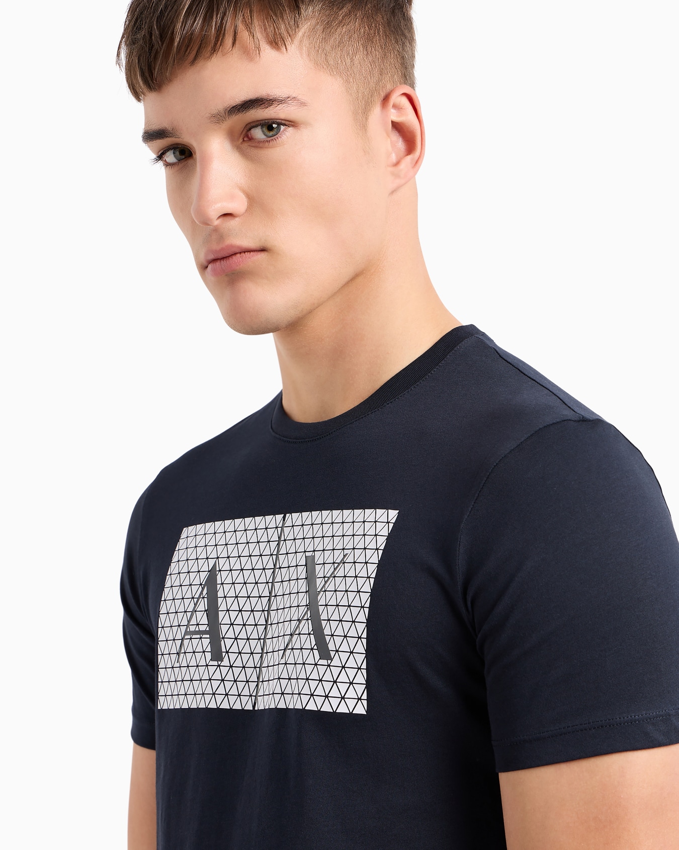  T-shirt coupe slim en jersey avec logo Diapositive 4