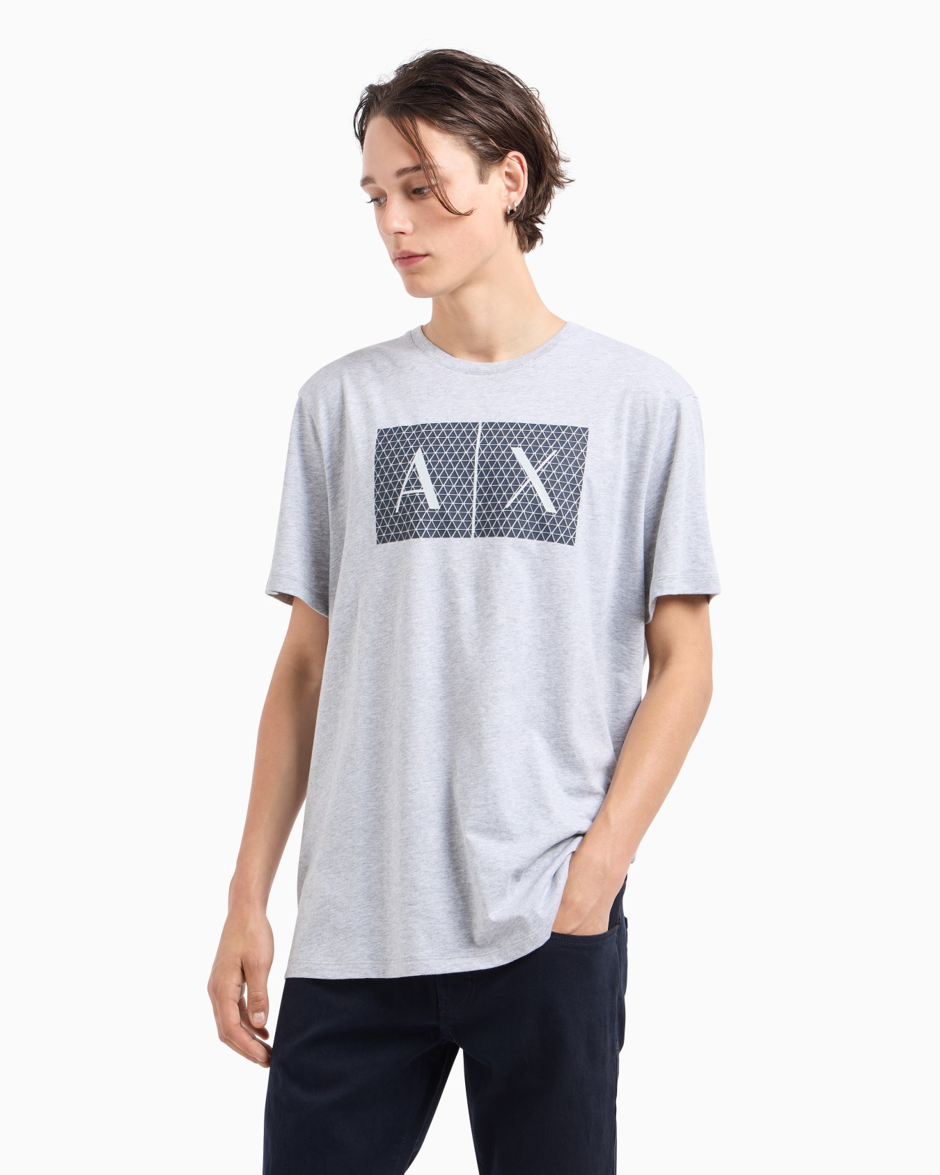  Camiseta de punto slim fit con logo Diapositiva 3