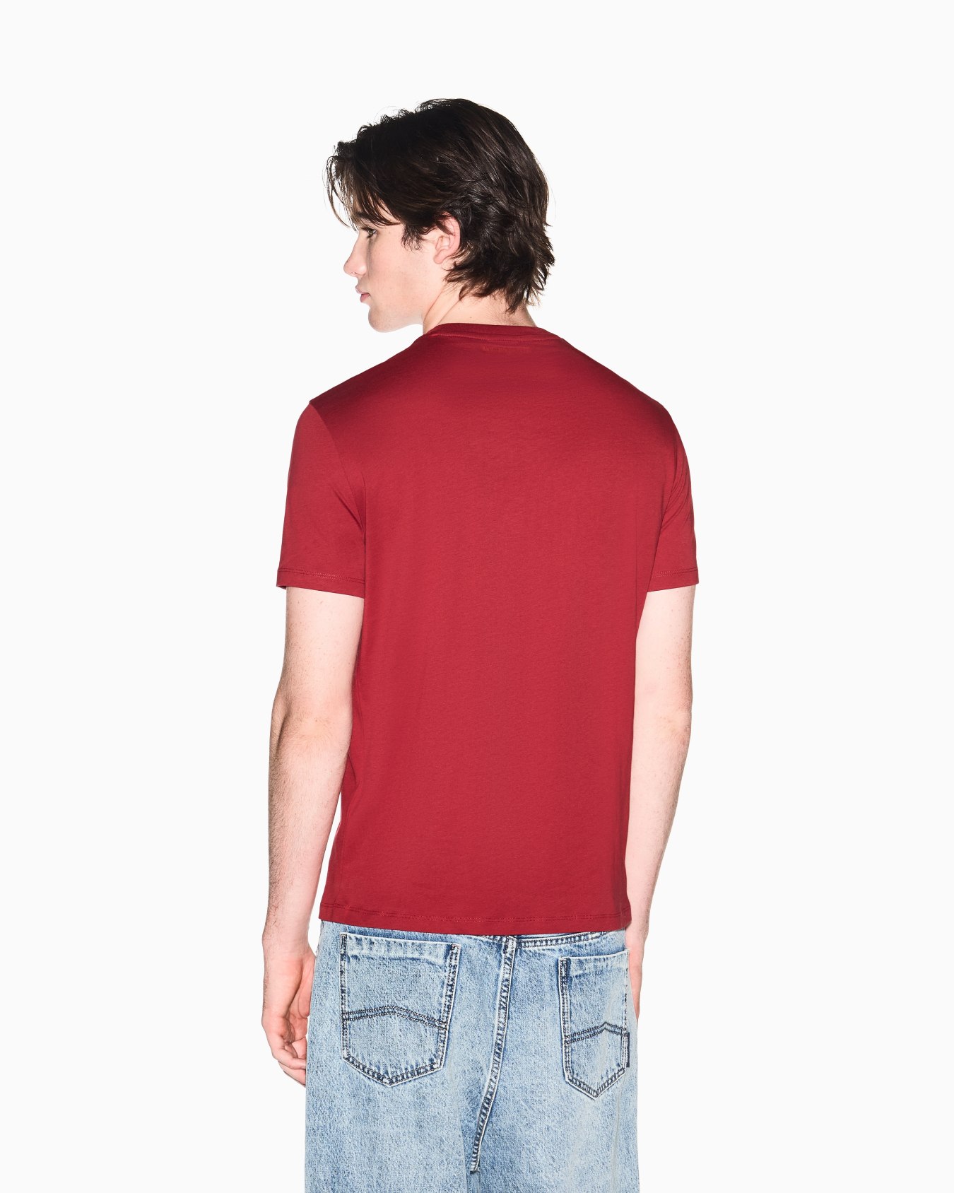  Slim fit jersey T-shirt with logo Slide 2