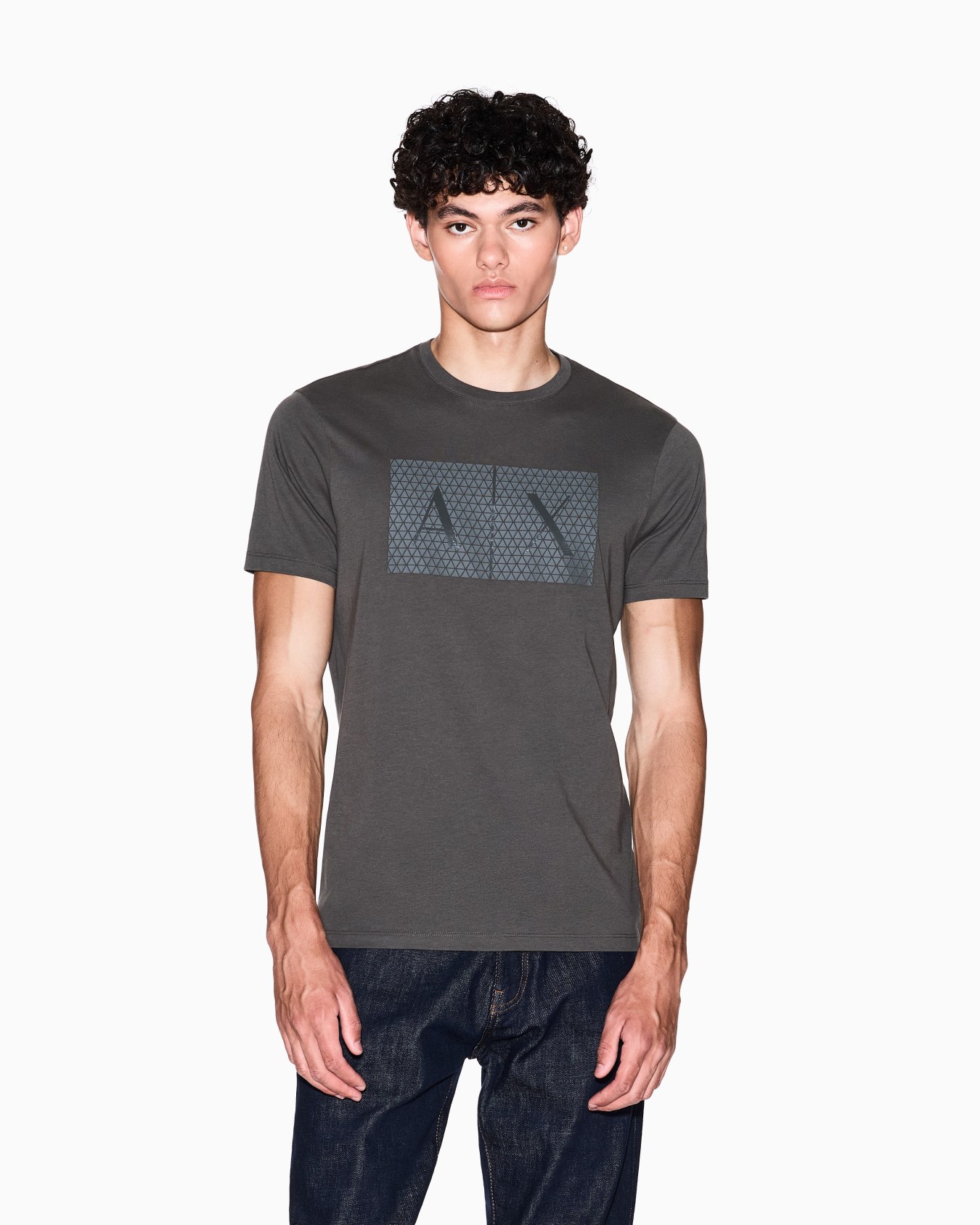  T-shirt coupe slim en jersey avec logo Diapositive 3
