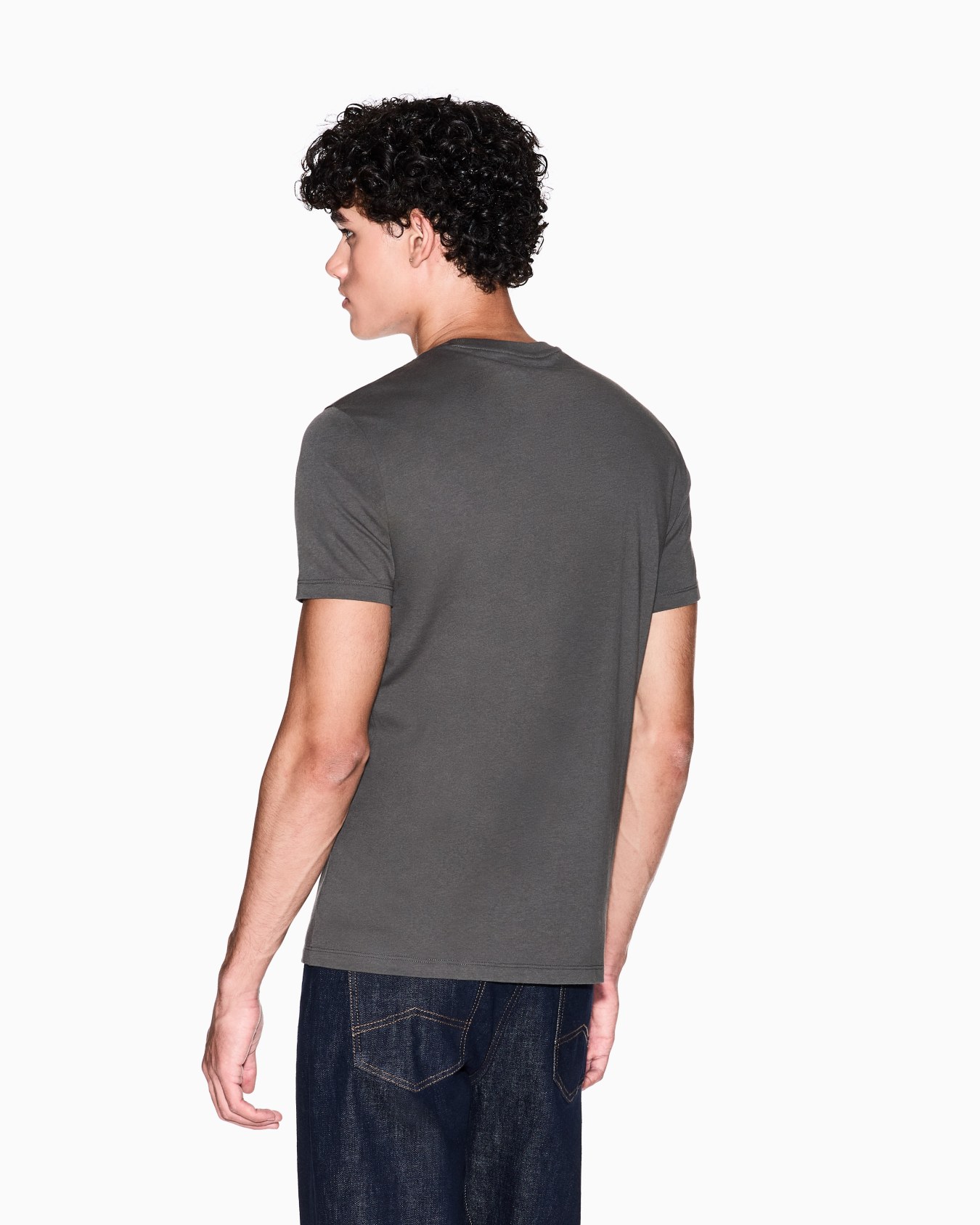  T-shirt coupe slim en jersey avec logo Diapositive 2